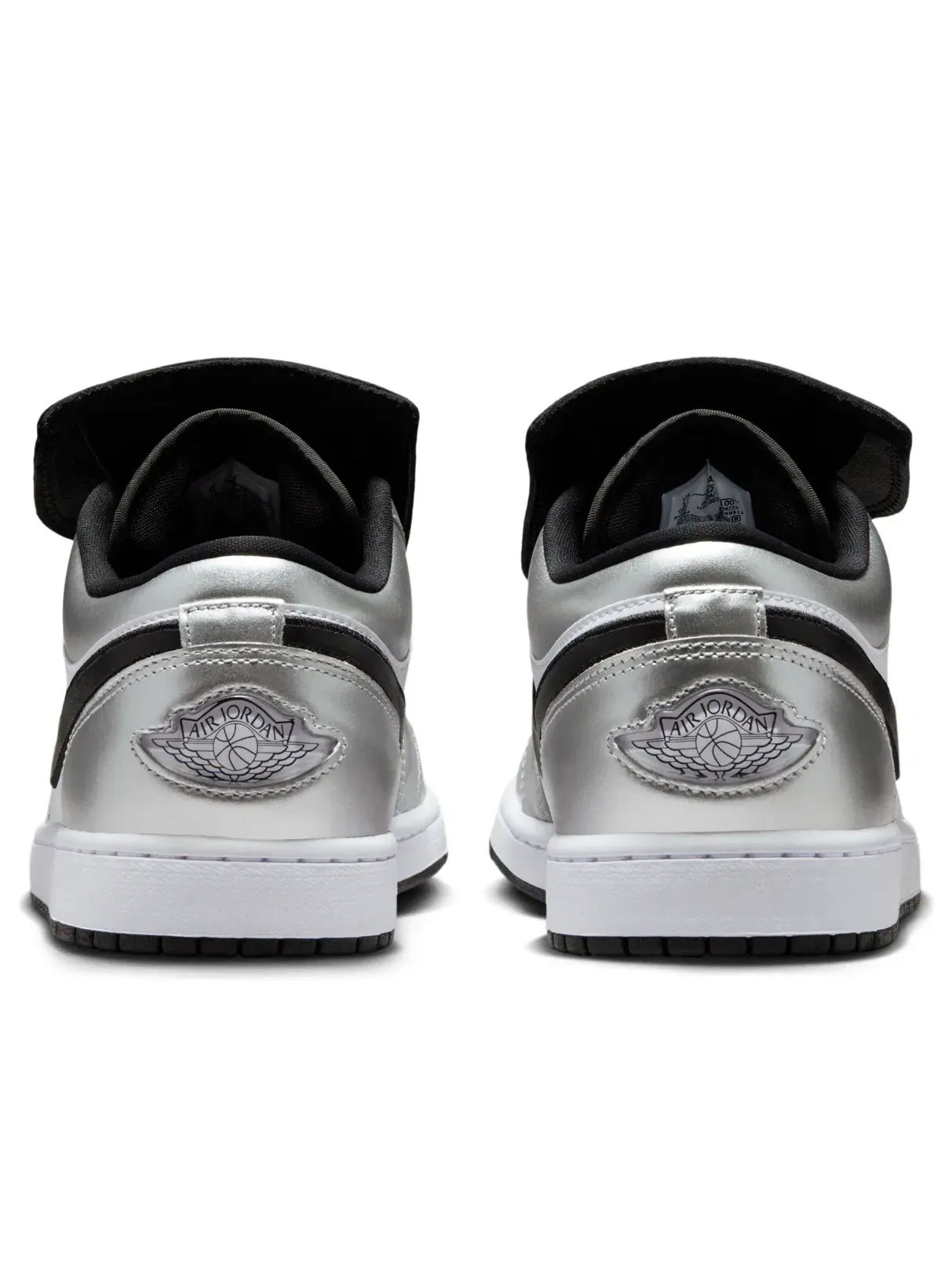 Кроссовки Air Jordan 1 Low SE 'Metallic Silver Tiempo' IR2278-100 — изображение 4 из 7, серебряный