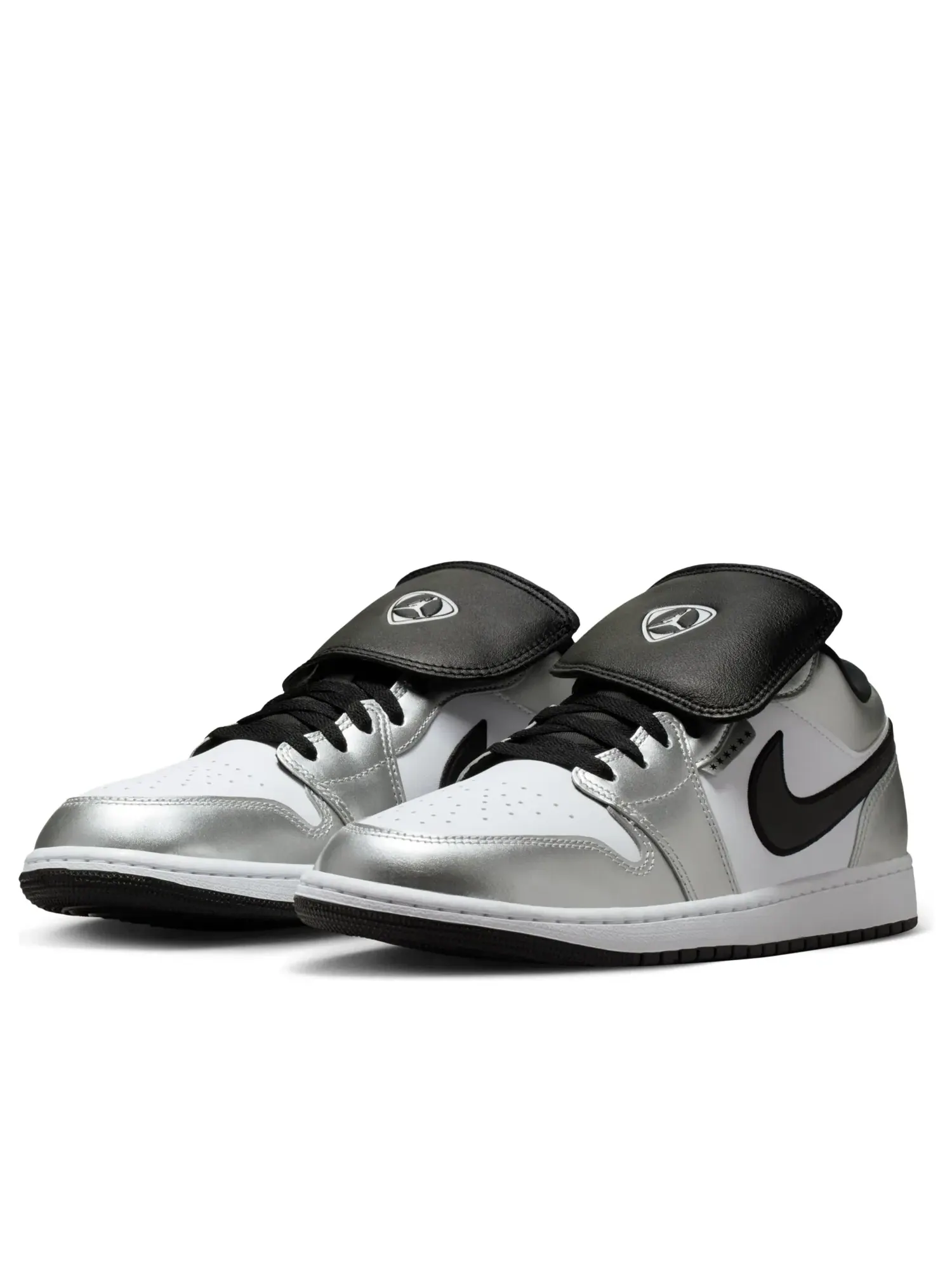 Кроссовки Air Jordan 1 Low SE 'Metallic Silver Tiempo' IR2278-100 — изображение 5 из 7, серебряный