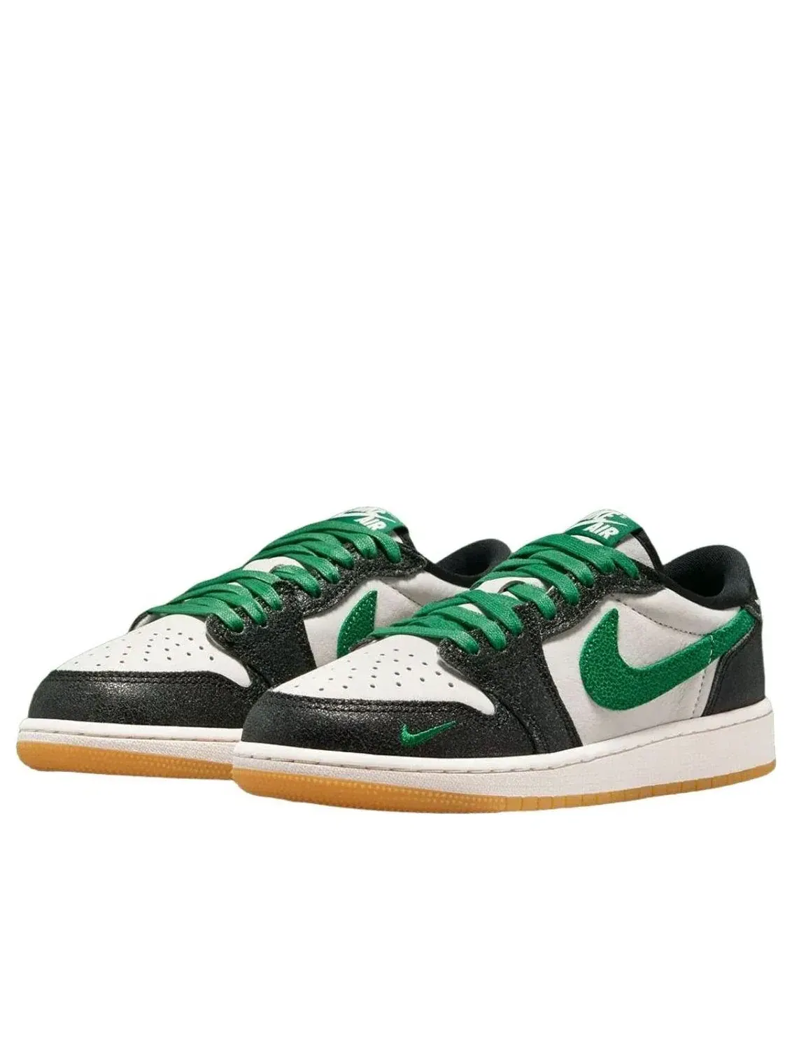 Кроссовки Air Jordan 1 Low 'Phantom Pine Green Black' IR2283-030 — изображение 2 из 5, зеленый