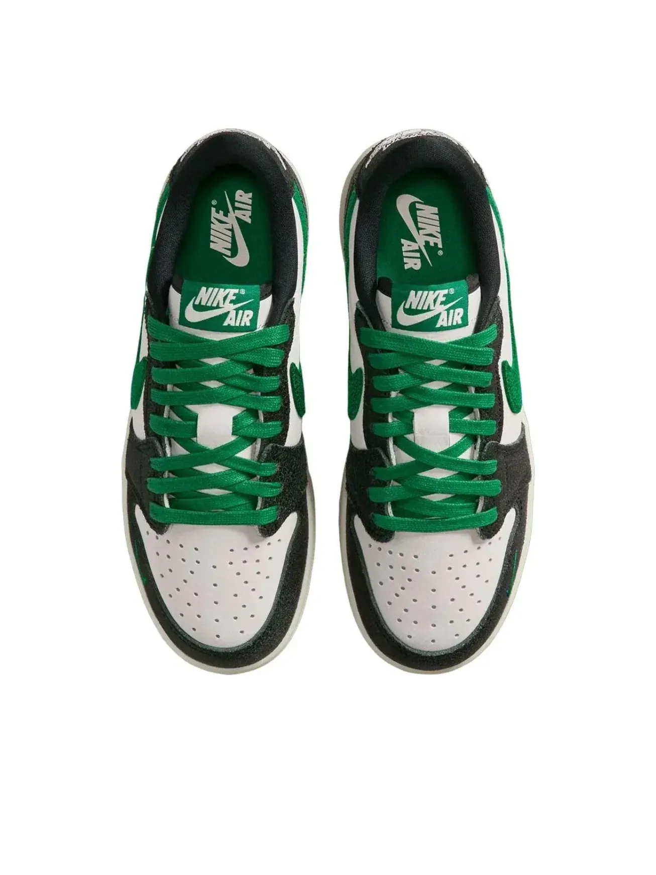 Кроссовки Air Jordan 1 Low 'Phantom Pine Green Black' IR2283-030 — изображение 3 из 5, зеленый