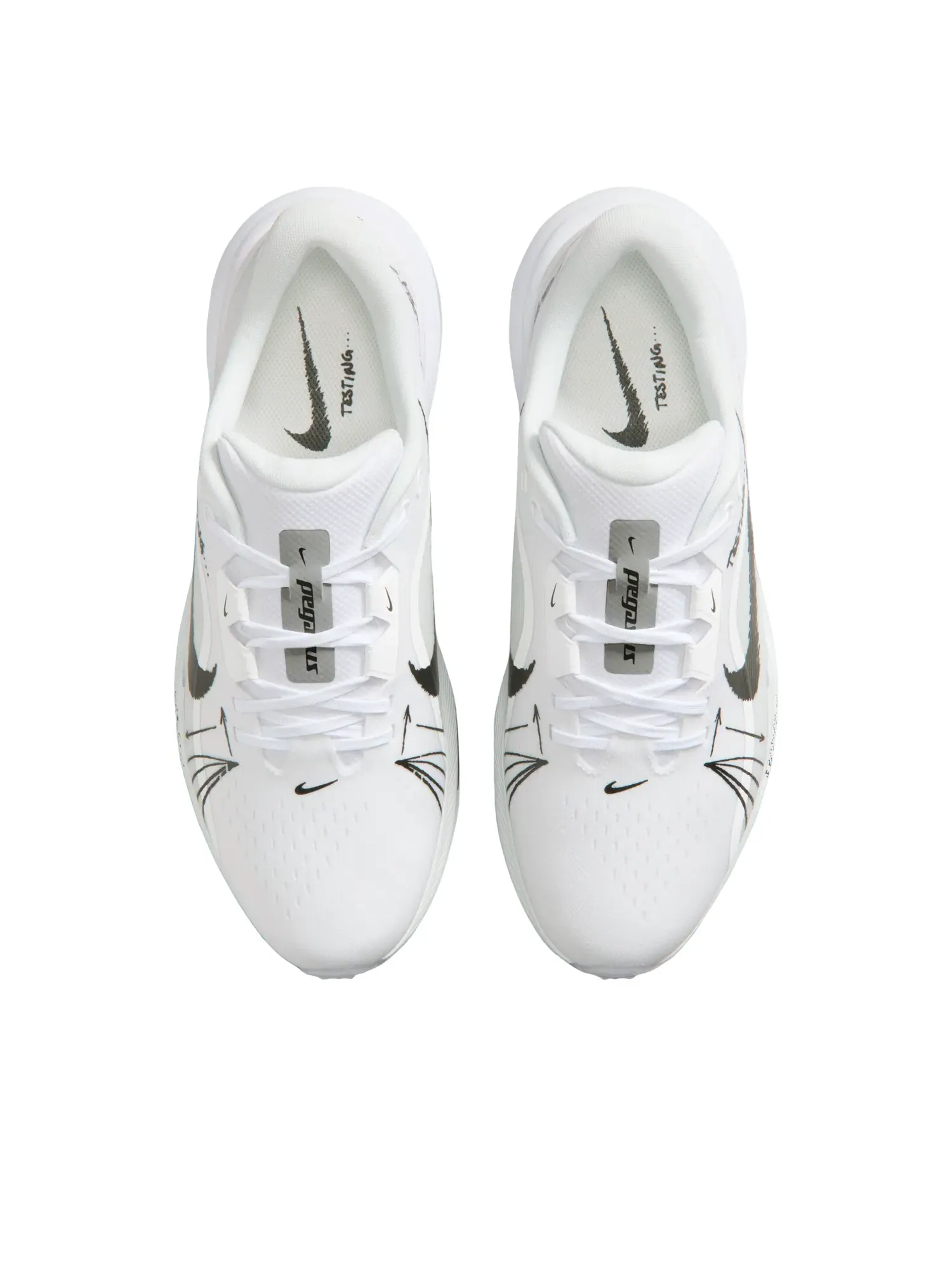Кроссовки Nike Pegasus 1 'White Metallic Silver Black' IR3240-100 — 2