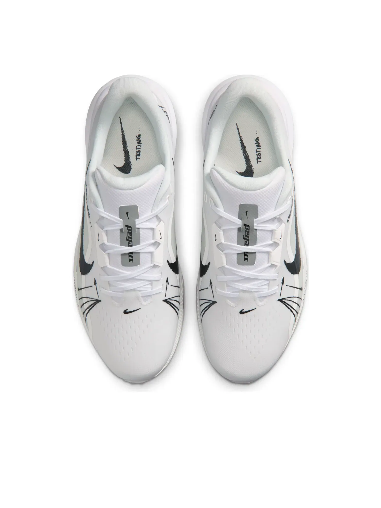 Кроссовки Nike Pegasus 1 G 'White Black Metallic Silver' IR3241-100 — 2