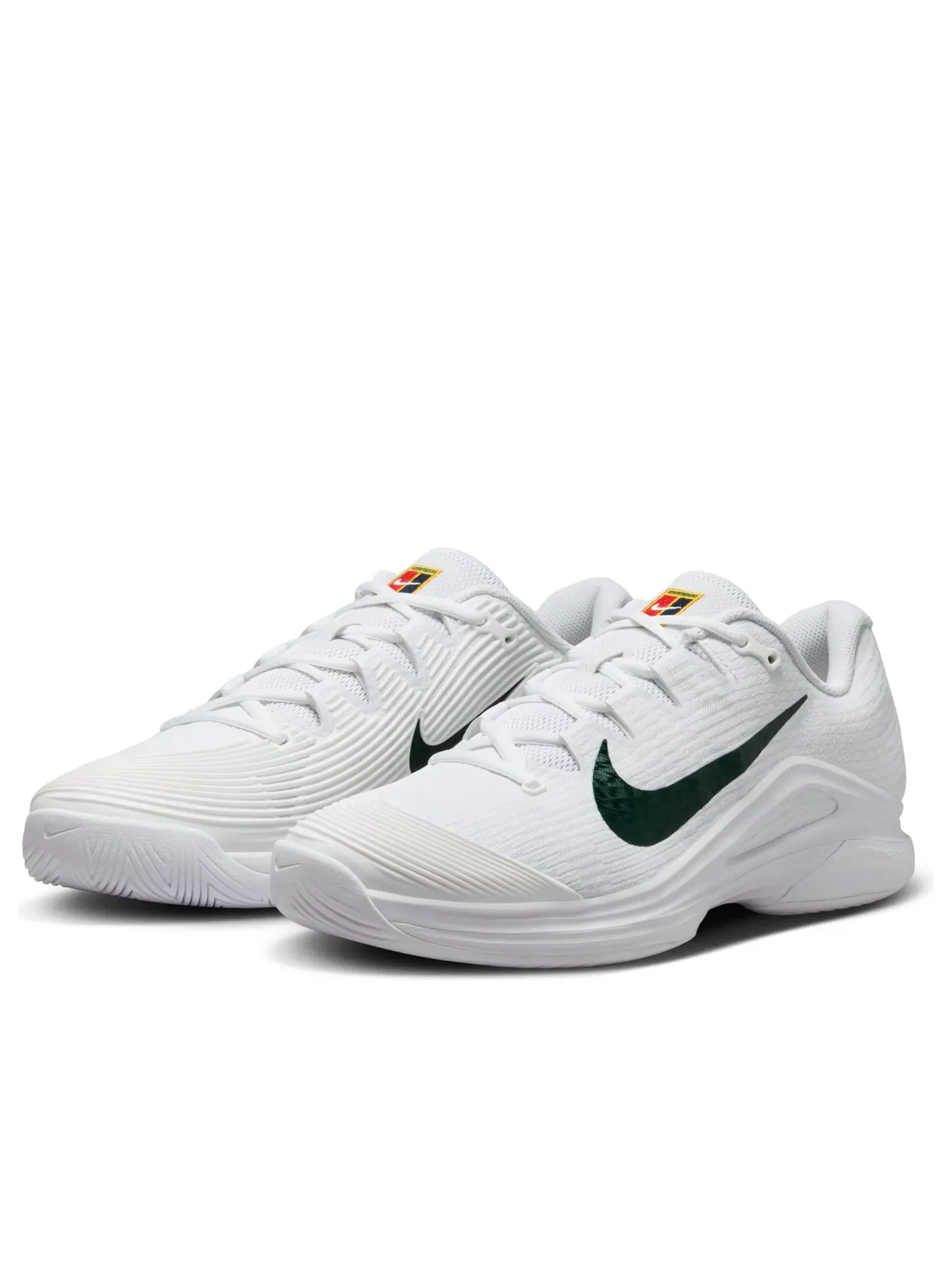 Мужские теннисные кроссовки с шнуровкой Nike Zoom Vapor 12 PRM White University Gold — изображение 5 из 7, белый