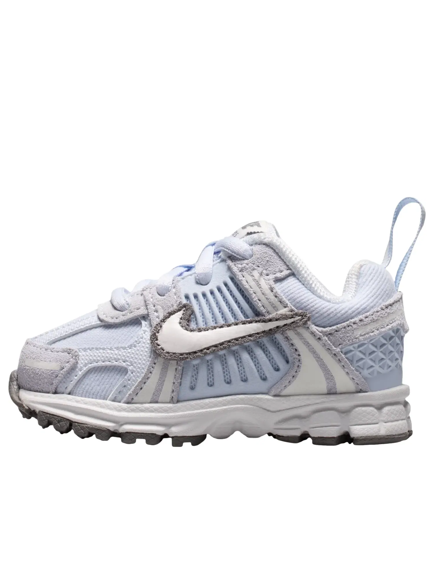 Детские кроссовки для малышей с шнуровкой Nike Air Zoom Vomero 5 Football Grey Pencil Point — изображение 1 из 6, синий