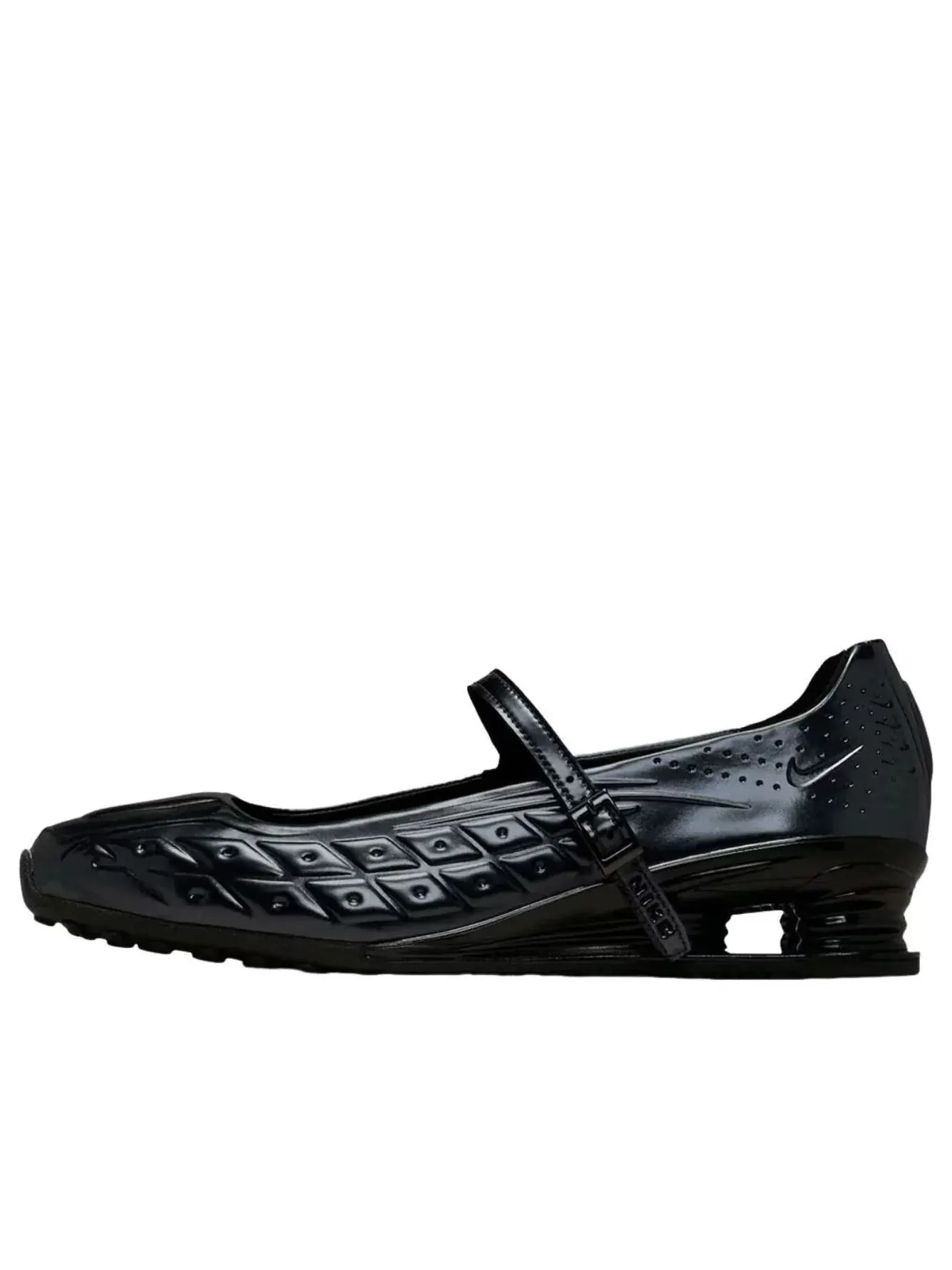 Кроссовки (WMNS) Nike x Naked Copenhagen Shox Z Calistra 'Black Off-White' — изображение 1 из 6, черный