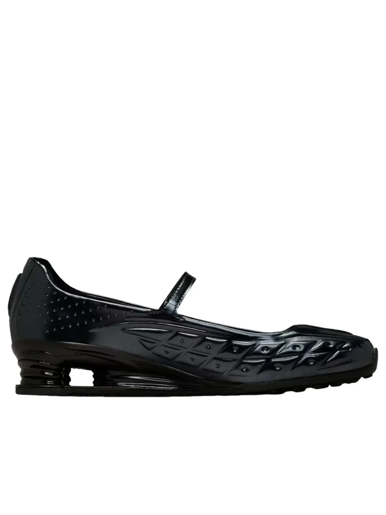 Кроссовки (WMNS) Nike x Naked Copenhagen Shox Z Calistra 'Black Off-White' — изображение 6 из 6, черный