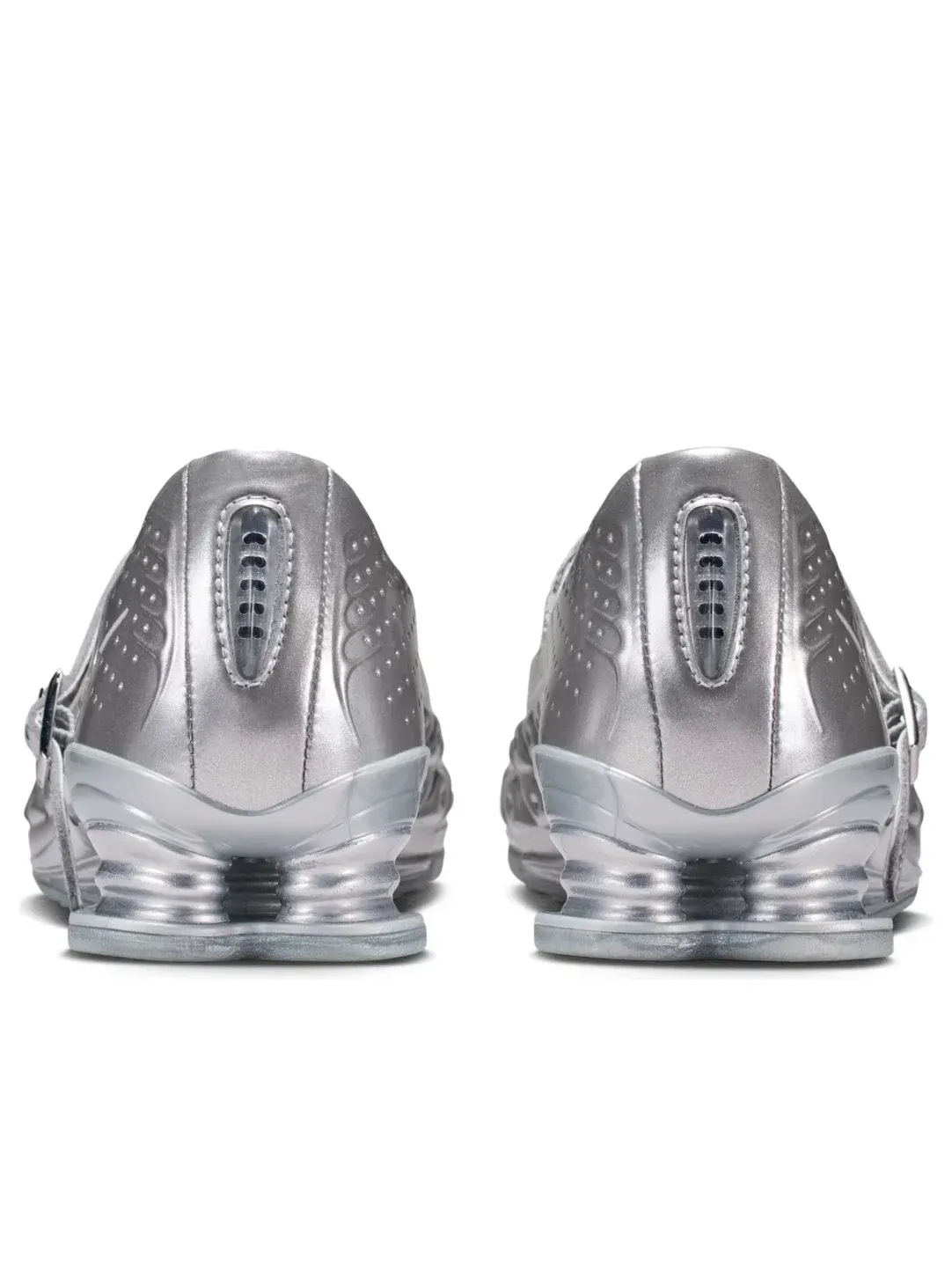 Женские кроссовки с амортизацией Nike Shox Z Calistra Metallic Silver — изображение 4 из 7, серебряный