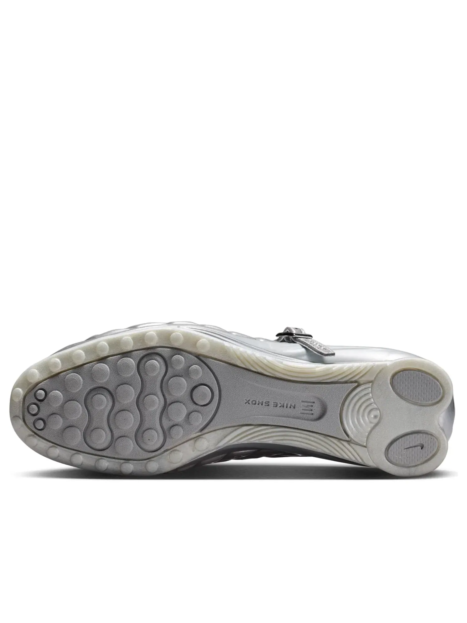 Женские кроссовки с амортизацией Nike Shox Z Calistra Metallic Silver — изображение 7 из 7, серебряный