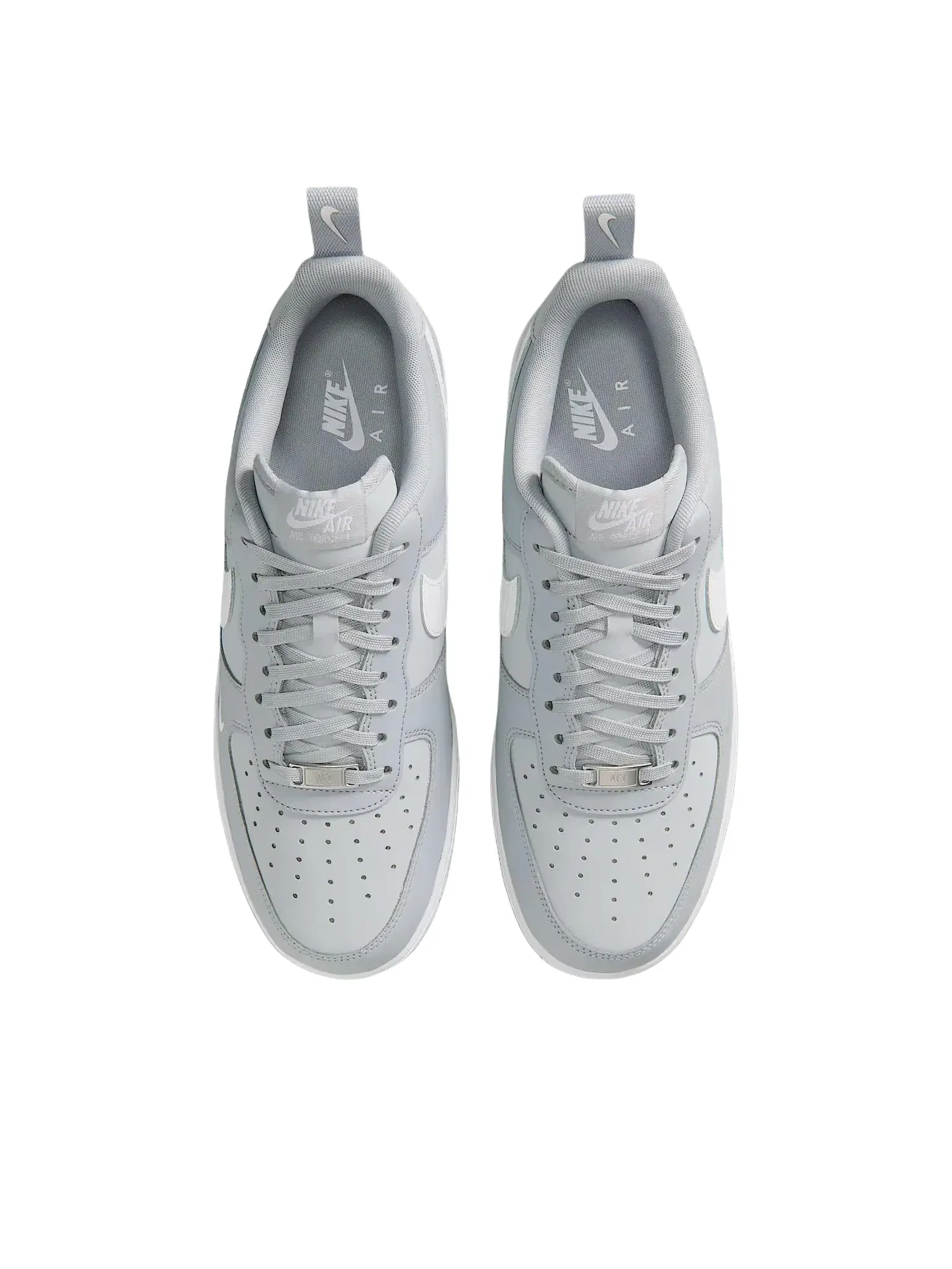 Кроссовки Nike Air Force 1 Low '07 LV8 'Carbon Fiber Swoosh Wolf Grey White' IR5599-002 — изображение 3 из 6, серый