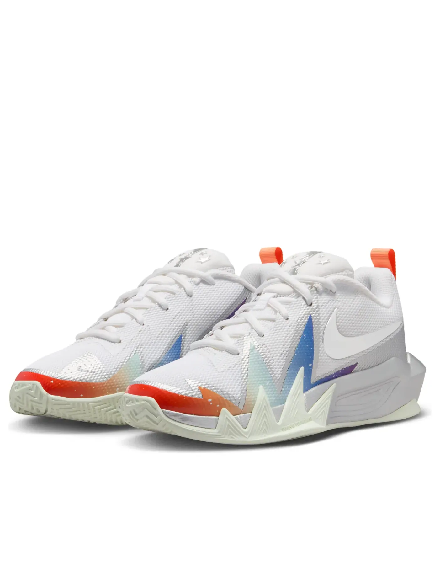 Кроссовки (GS) Nike S.T. Dynamite 'White Metallic Silver Orange' — изображение 4 из 6, белый