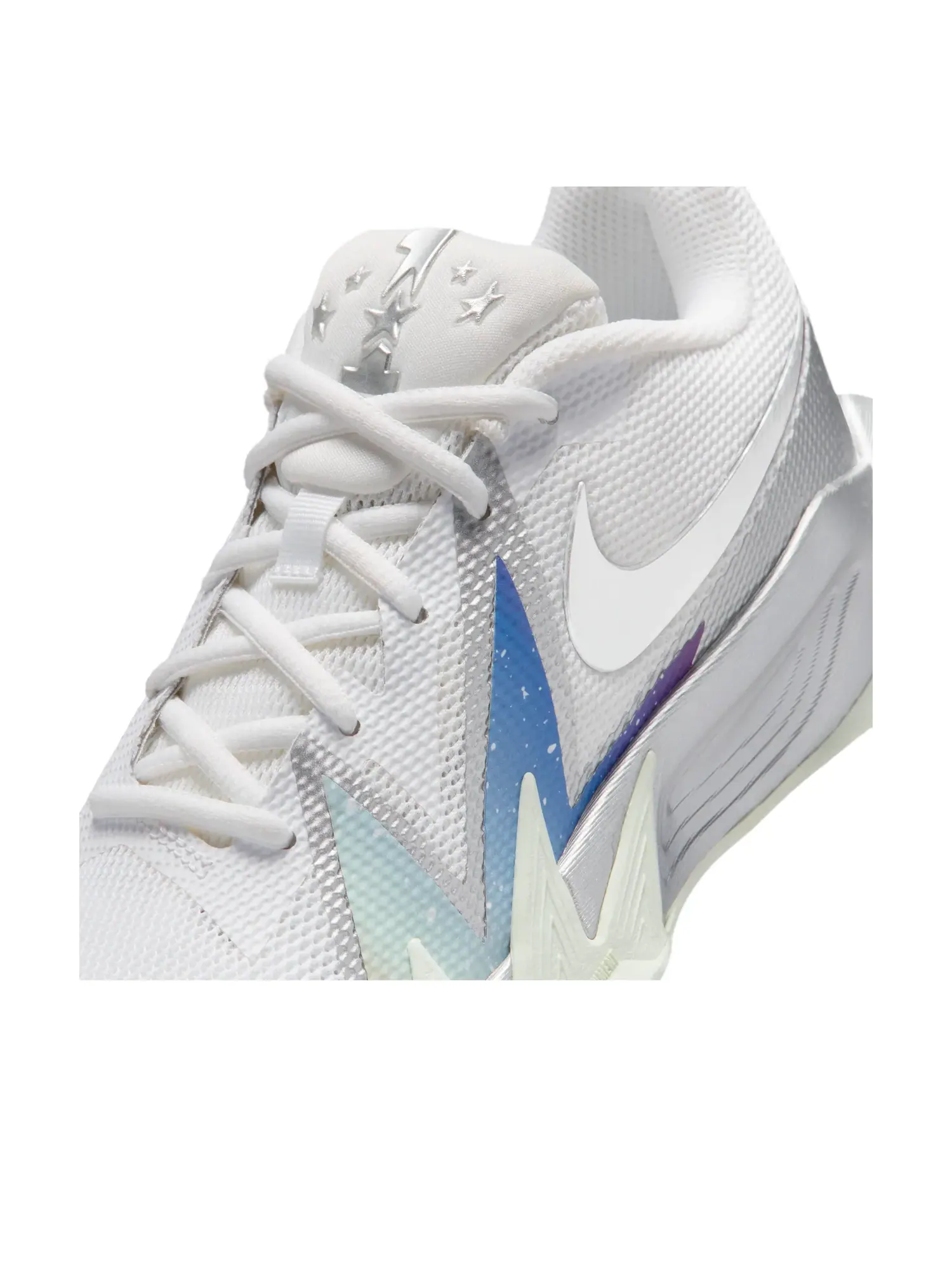 Кроссовки (GS) Nike S.T. Dynamite 'White Metallic Silver Orange' — изображение 5 из 6, белый