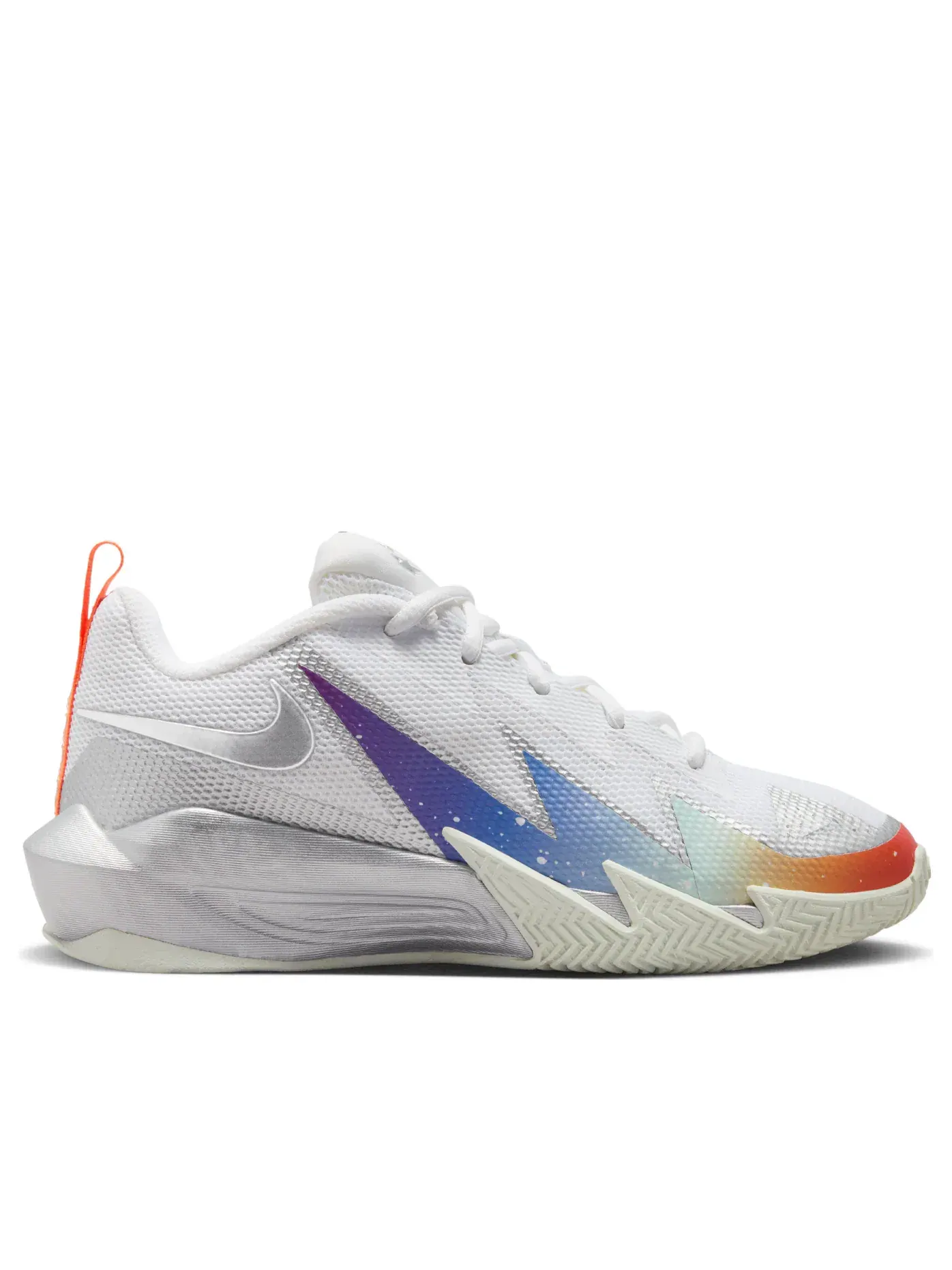 Кроссовки (GS) Nike S.T. Dynamite 'White Metallic Silver Orange' — изображение 6 из 6, белый
