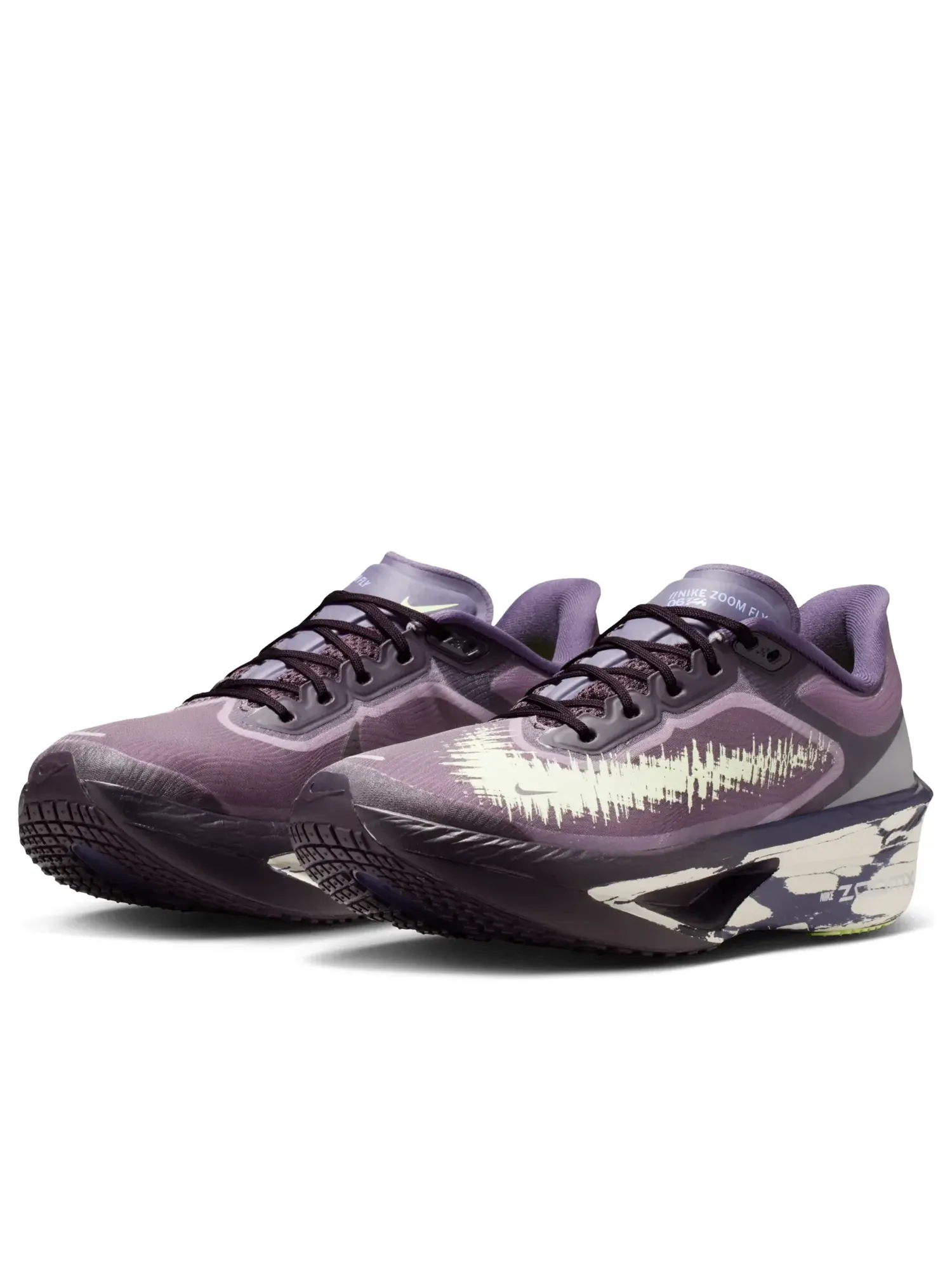 Кроссовки (WMNS) Nike Zoom Fly 6 'Burgundy Ash Barely Volt' — изображение 3 из 6, фиолетовый