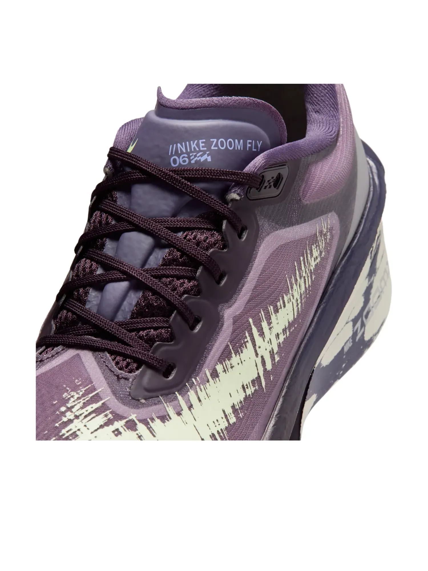 Кроссовки (WMNS) Nike Zoom Fly 6 'Burgundy Ash Barely Volt' — изображение 5 из 6, фиолетовый