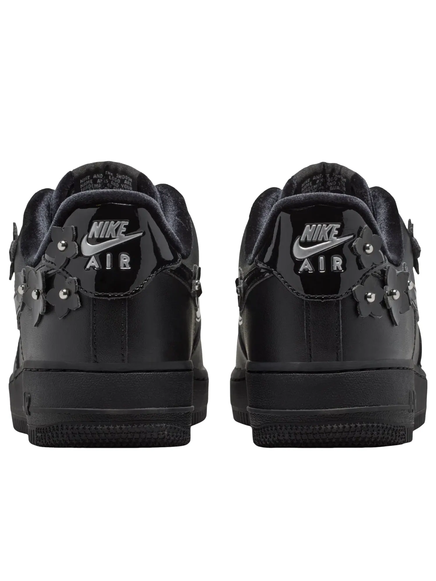 Женские кроссовки с кожаным верхом Nike Air Force 1 '07 Florette - Black — изображение 3 из 6, черный