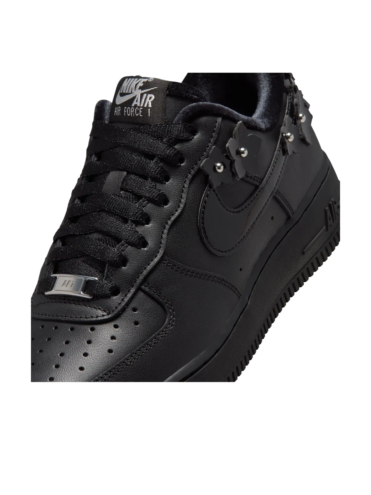 Женские кроссовки с кожаным верхом Nike Air Force 1 '07 Florette - Black — изображение 5 из 6, черный