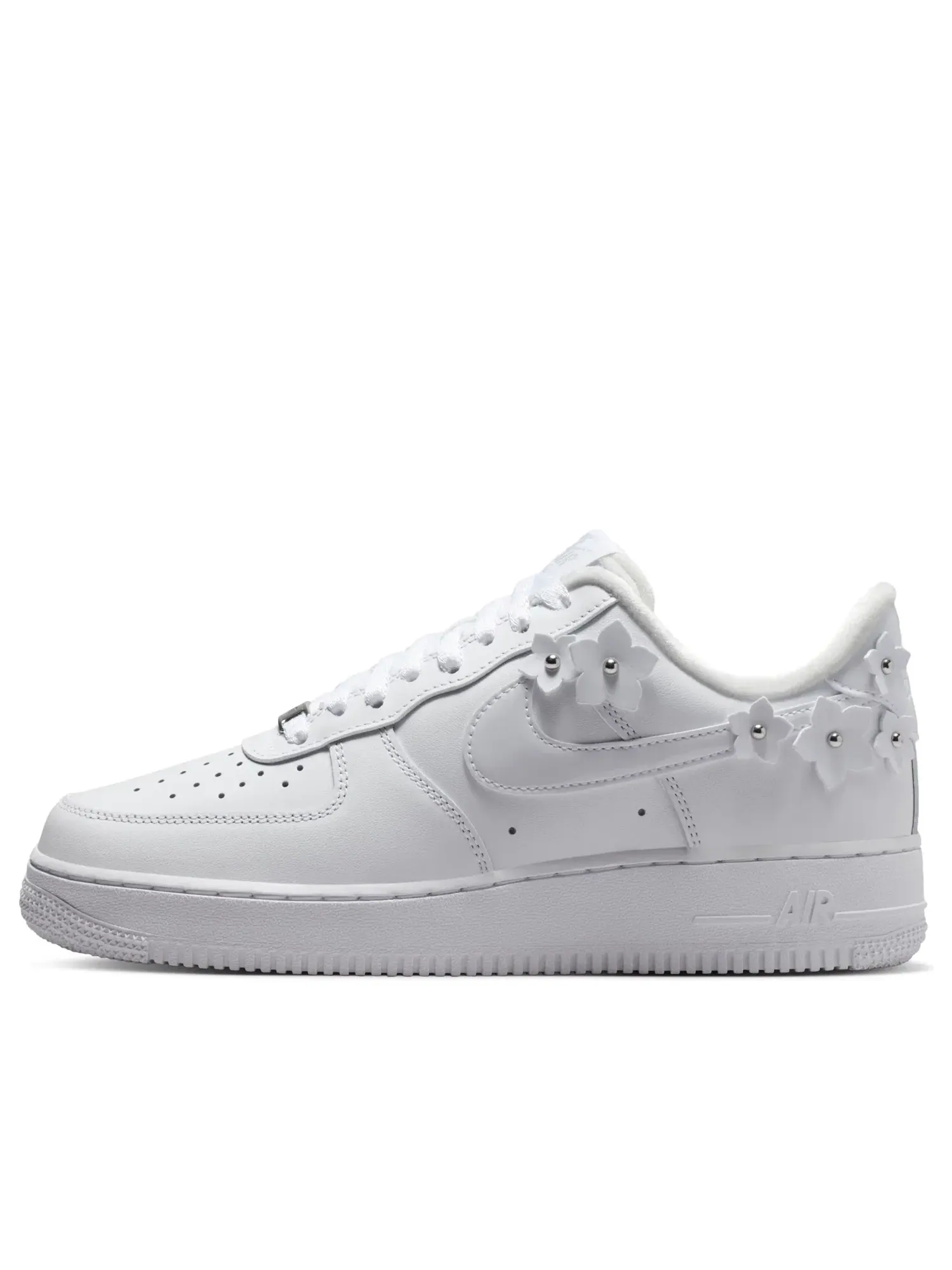 Женские кроссовки с кожаным верхом Air Force 1 '07 Florette - Black Nike — изображение 1 из 7, черный