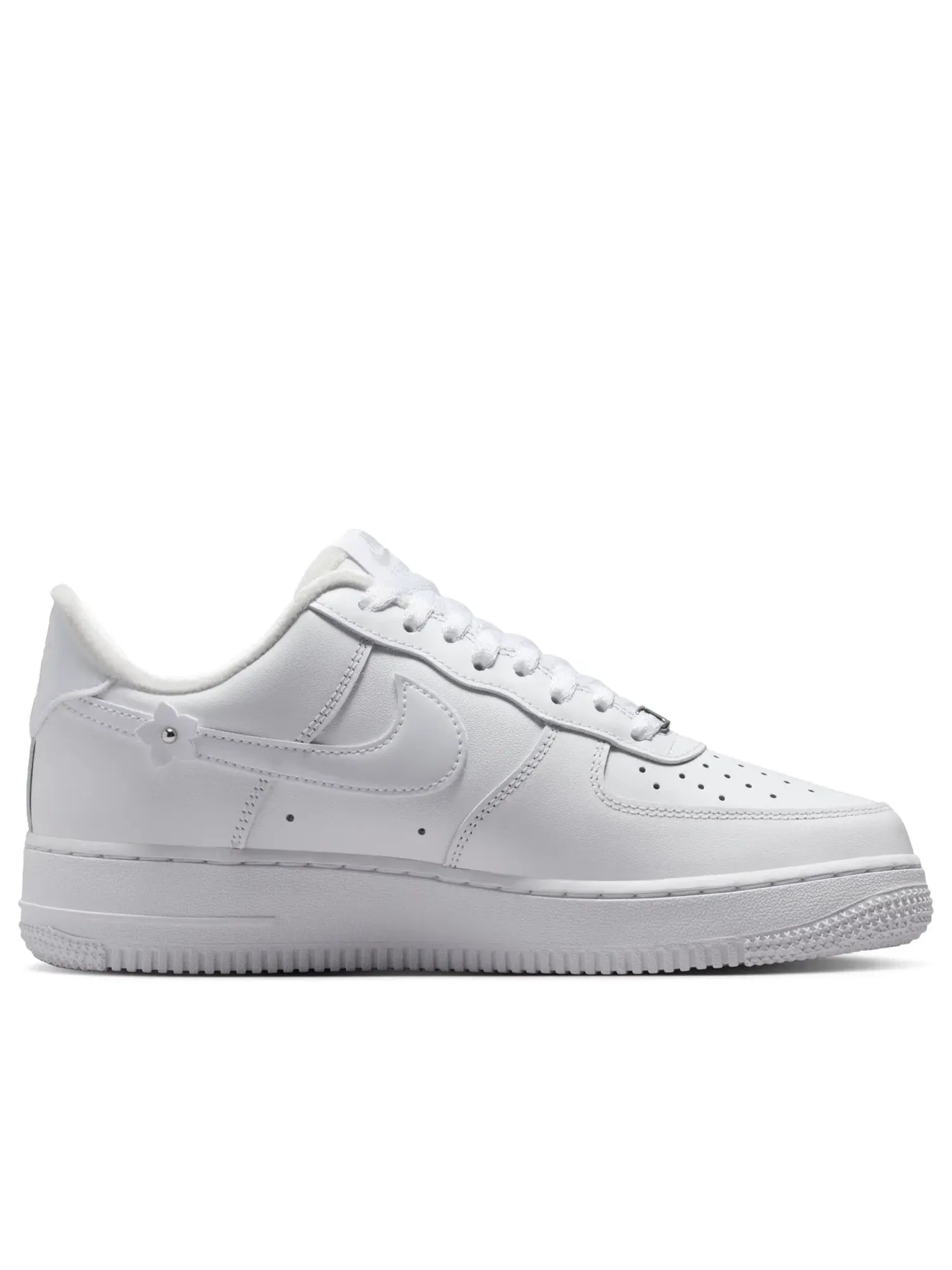 Женские кроссовки с кожаным верхом Air Force 1 '07 Florette - Black Nike — изображение 2 из 7, черный