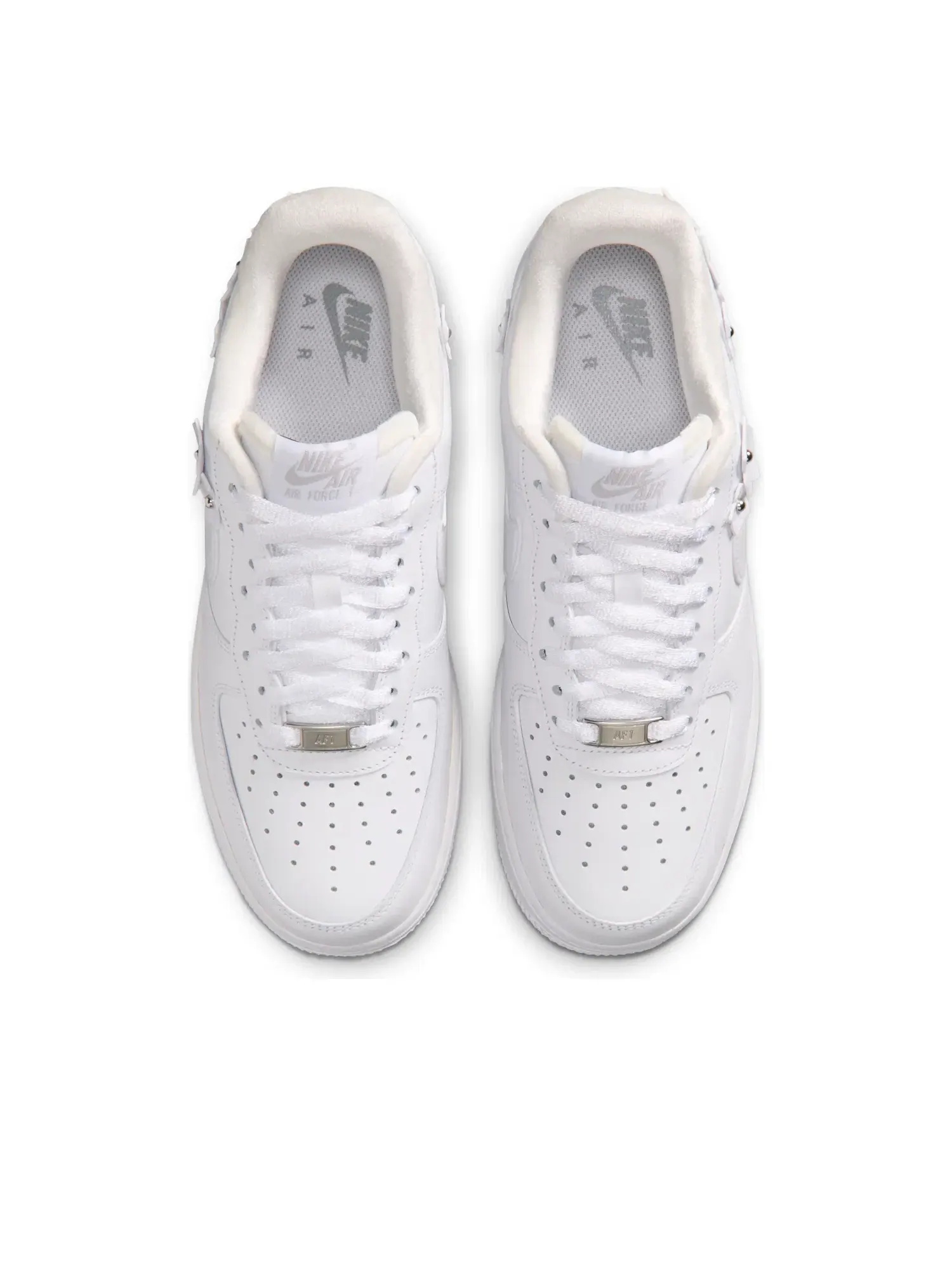 Женские кроссовки с кожаным верхом Air Force 1 '07 Florette - Black Nike — изображение 3 из 7, черный