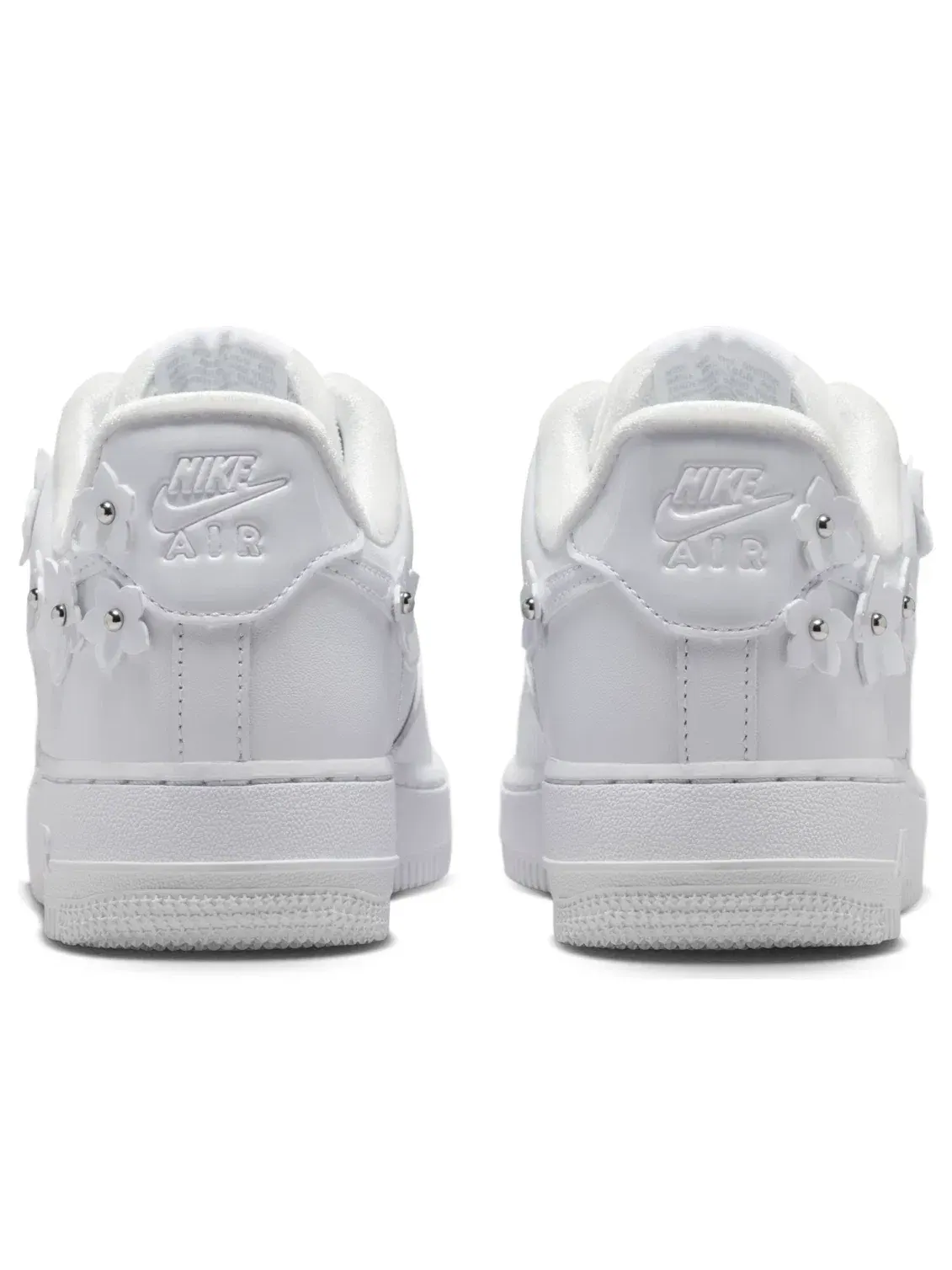Женские кроссовки с кожаным верхом Air Force 1 '07 Florette - Black Nike — изображение 4 из 7, черный