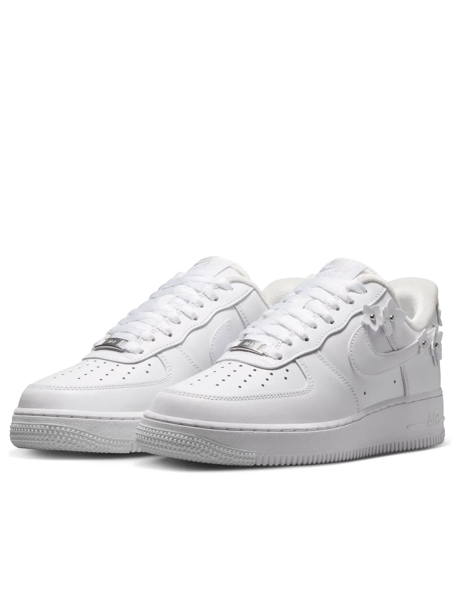 Женские кроссовки с кожаным верхом Air Force 1 '07 Florette - Black Nike — изображение 5 из 7, черный
