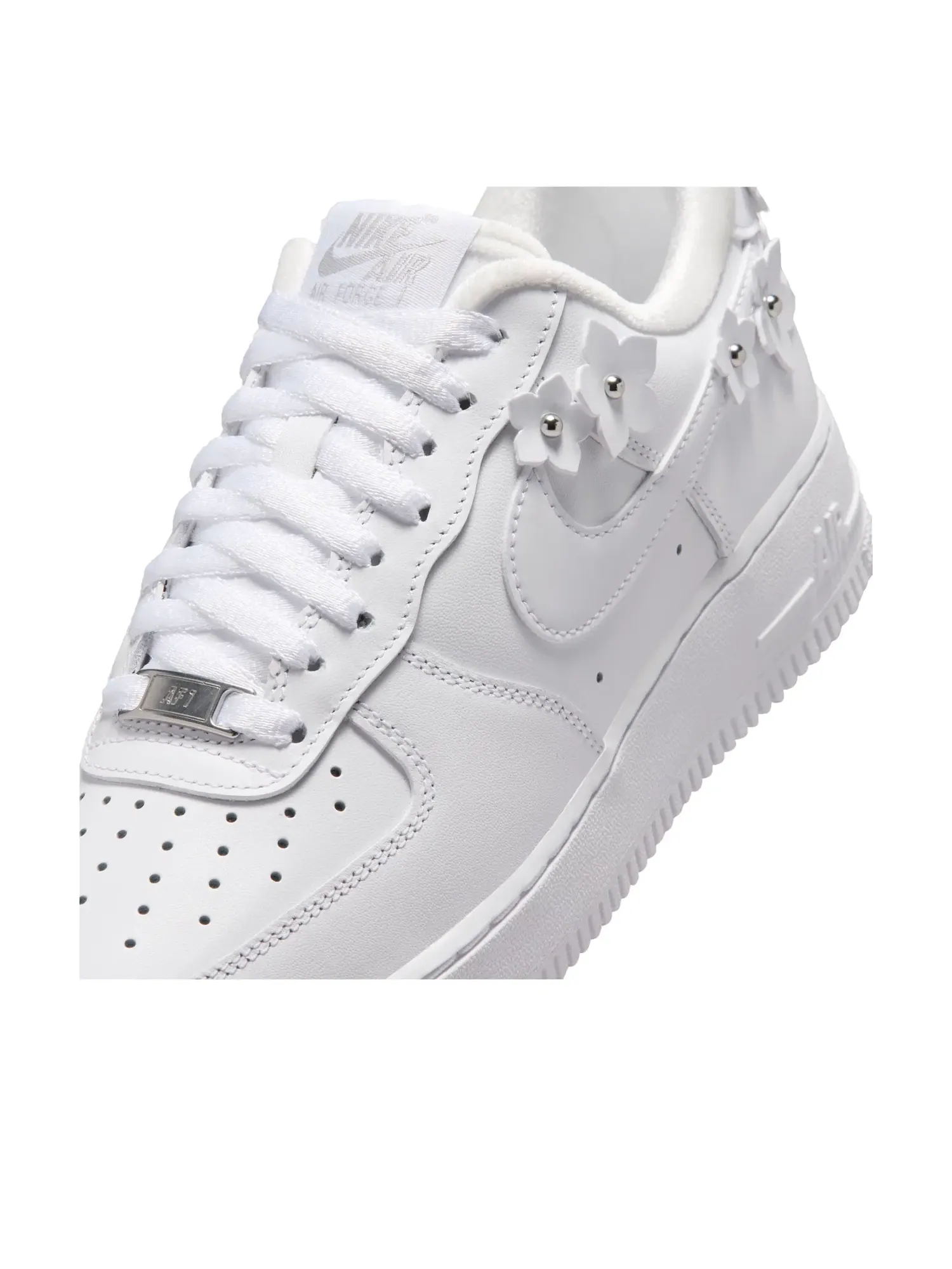 Женские кроссовки с кожаным верхом Air Force 1 '07 Florette - Black Nike — изображение 6 из 7, черный