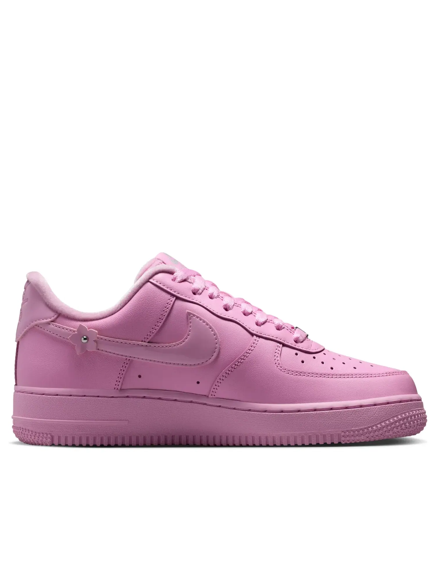 Женские кроссовки с кожаным верхом Air Force 1 '07 Florette - Pink Nike — изображение 2 из 7, розовый