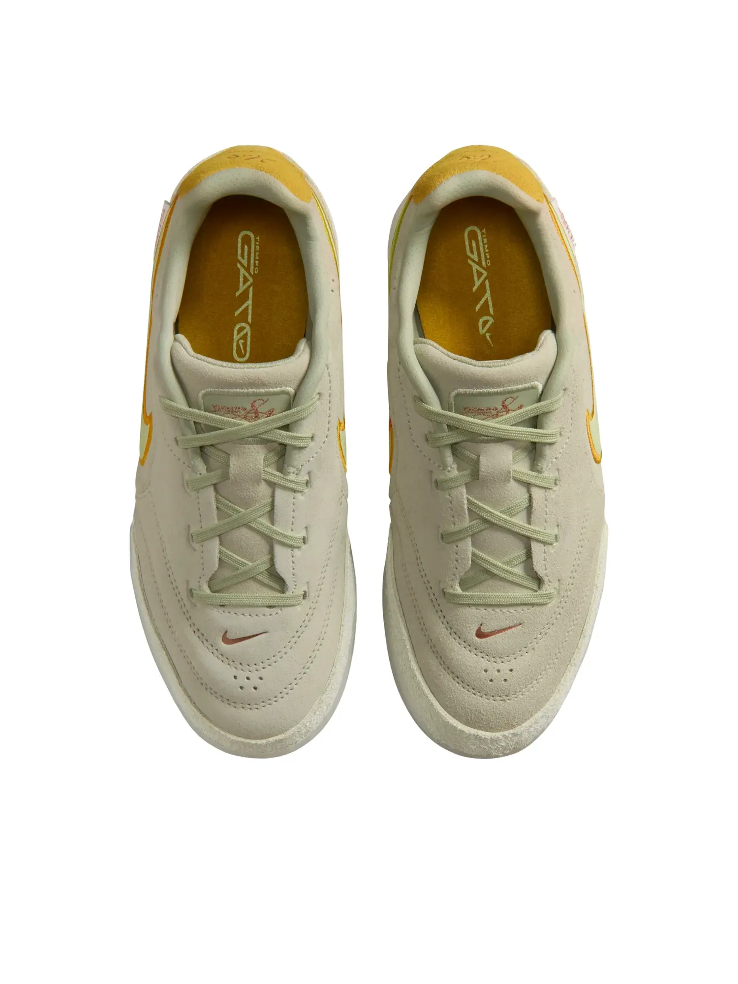 Кроссовки (GS) Nike Jr. Tiempo Streetgato LE 'Olive Aura Light Liquid Lime' — изображение 2 из 6, оливковый зеленый