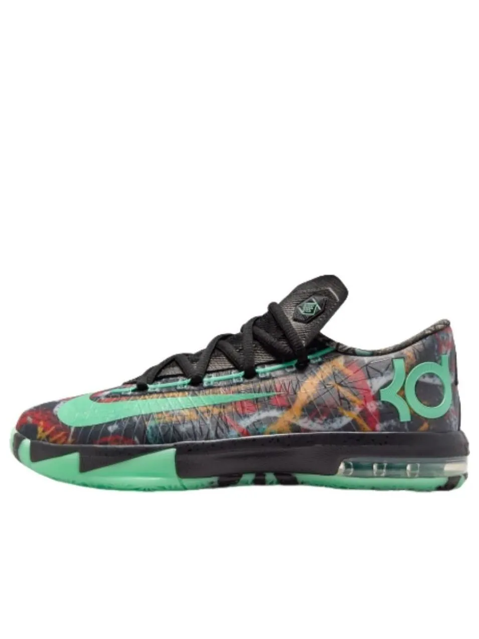 (GS) Nike KD 6 'All-Star - Illusion' — изображение 1 из 6, мульти-/зеленый/черный