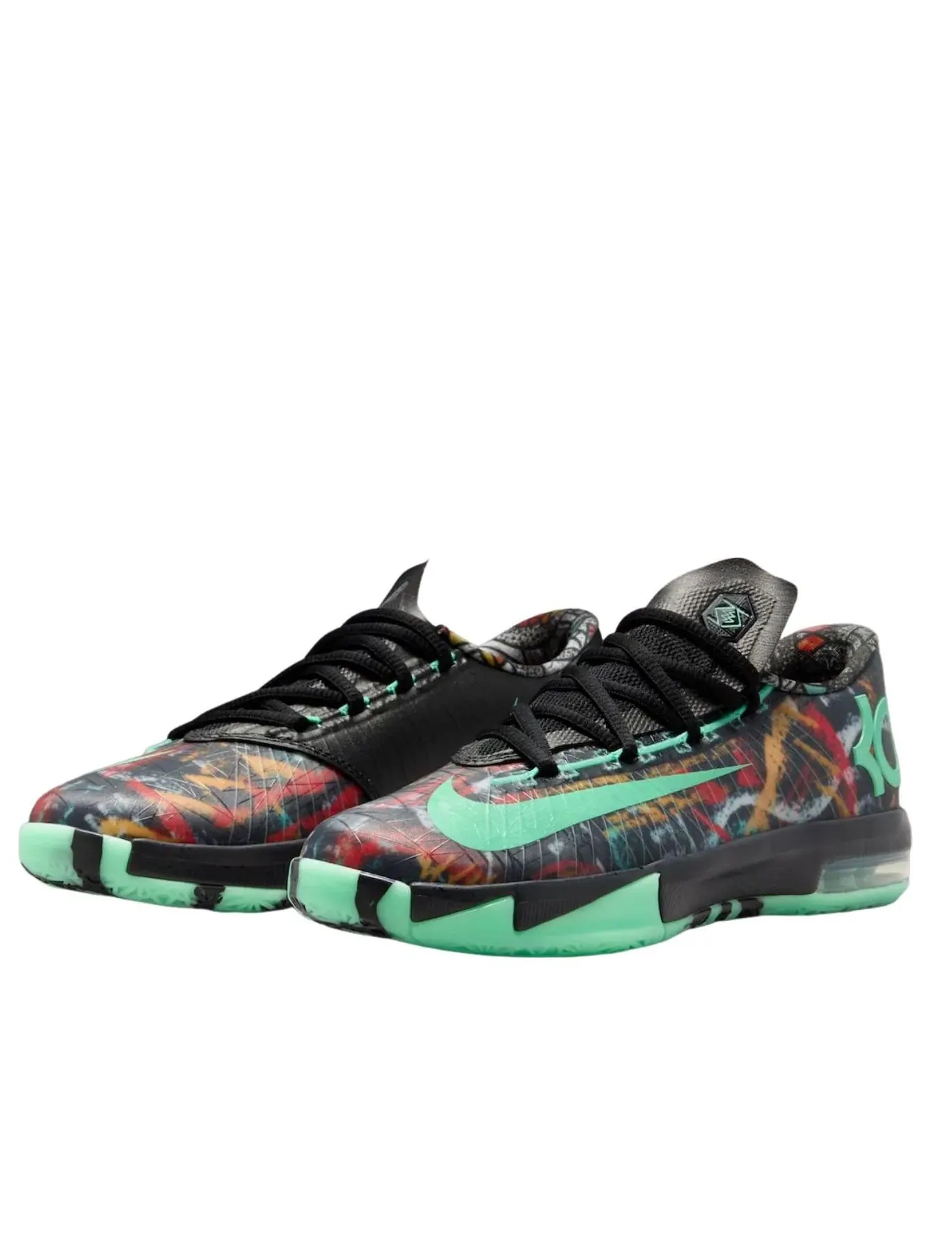 (GS) Nike KD 6 'All-Star - Illusion' — изображение 3 из 6, мульти-/зеленый/черный
