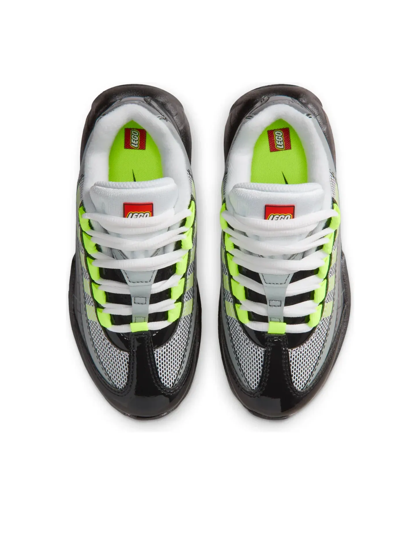 Кроссовки (PS) Nike x LEGO Air Max 95 'Neon' — изображение 2 из 6, черный