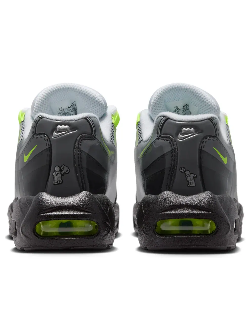 Кроссовки (PS) Nike x LEGO Air Max 95 'Neon' — изображение 3 из 6, черный