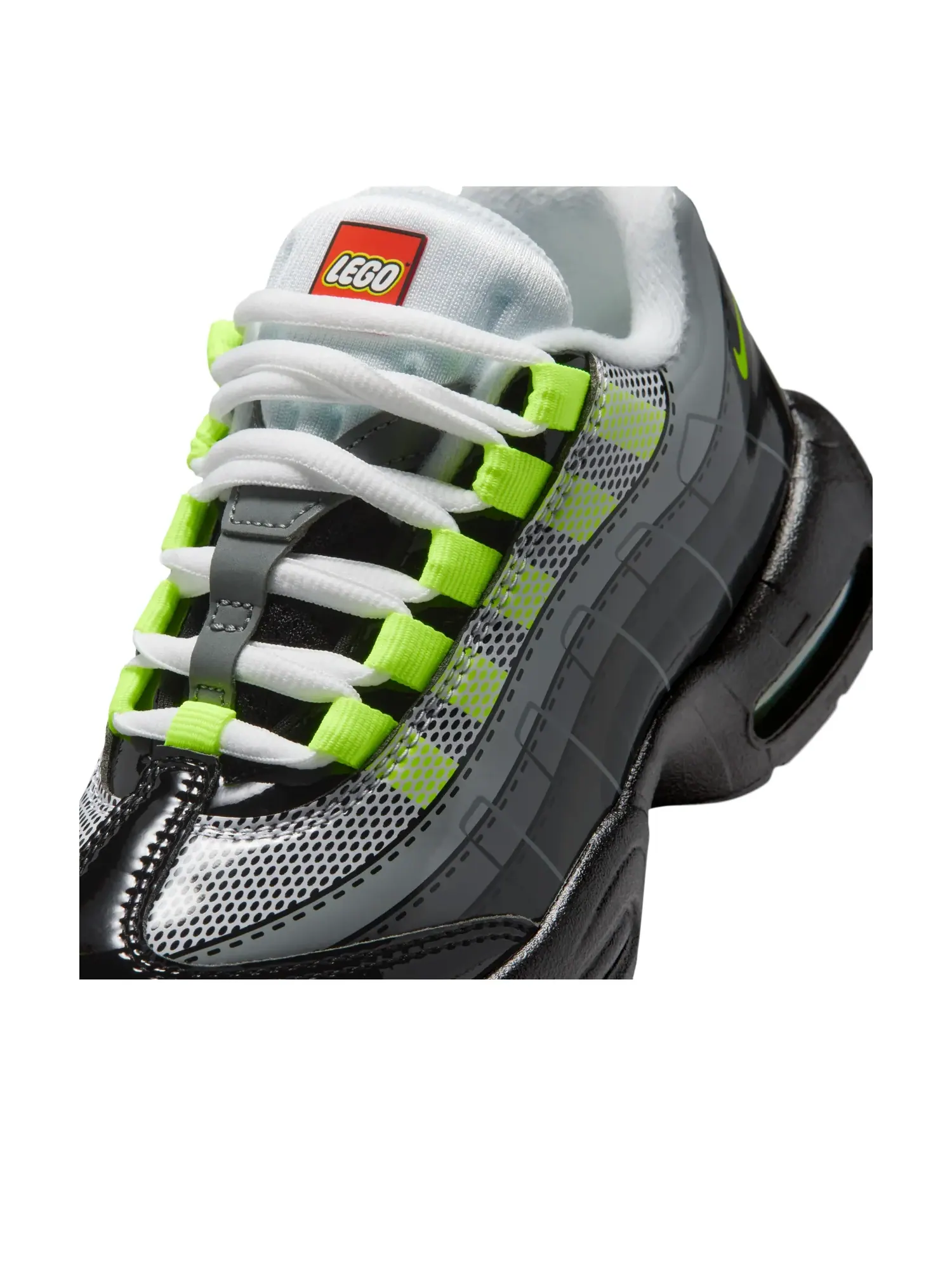 Кроссовки (PS) Nike x LEGO Air Max 95 'Neon' — изображение 5 из 6, черный