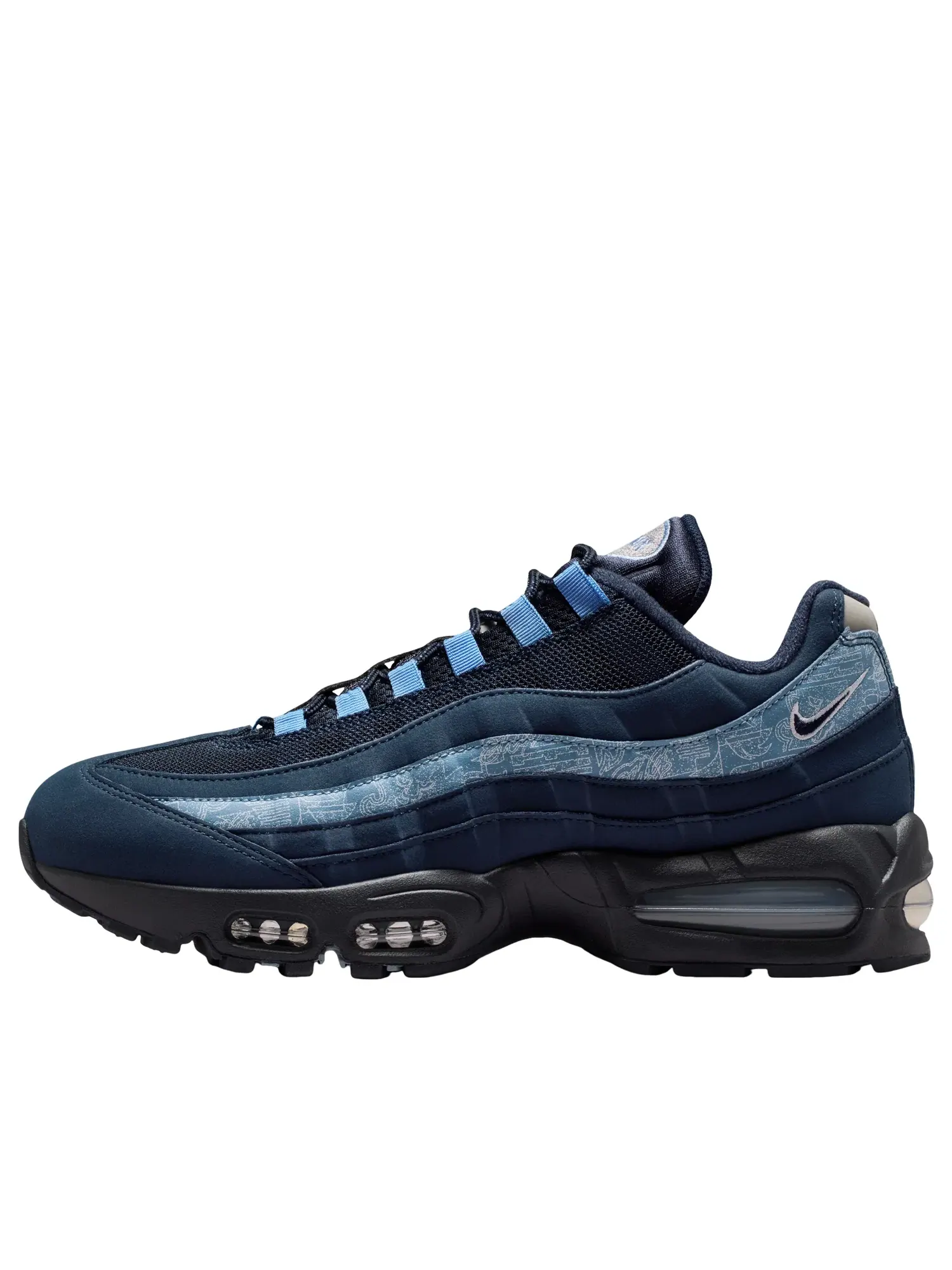 Мужские кроссовки с шнуровкой Air Max 95 Nike — изображение 1 из 6, темно-синий