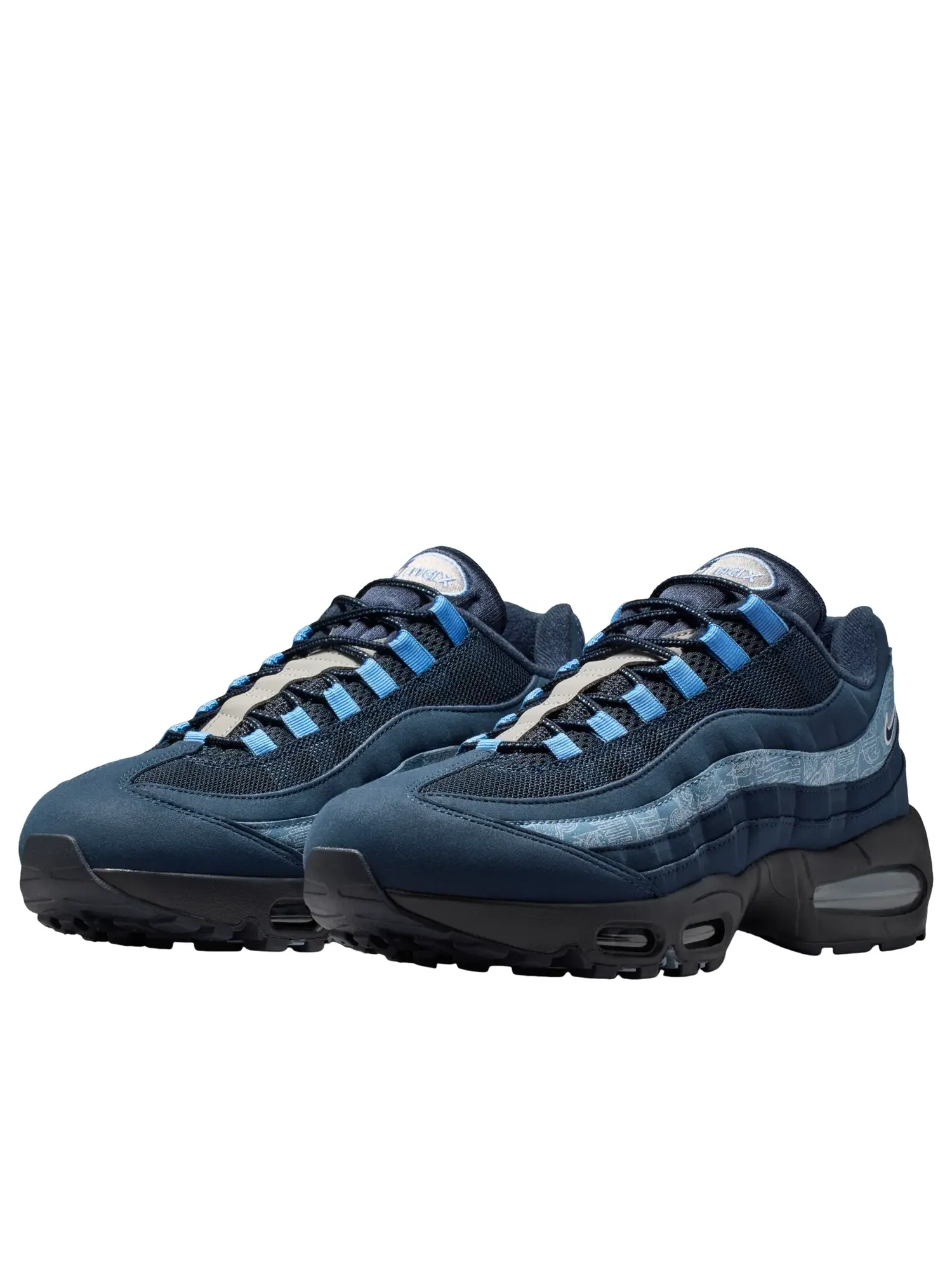 Мужские кроссовки с шнуровкой Air Max 95 Nike — изображение 4 из 6, темно-синий