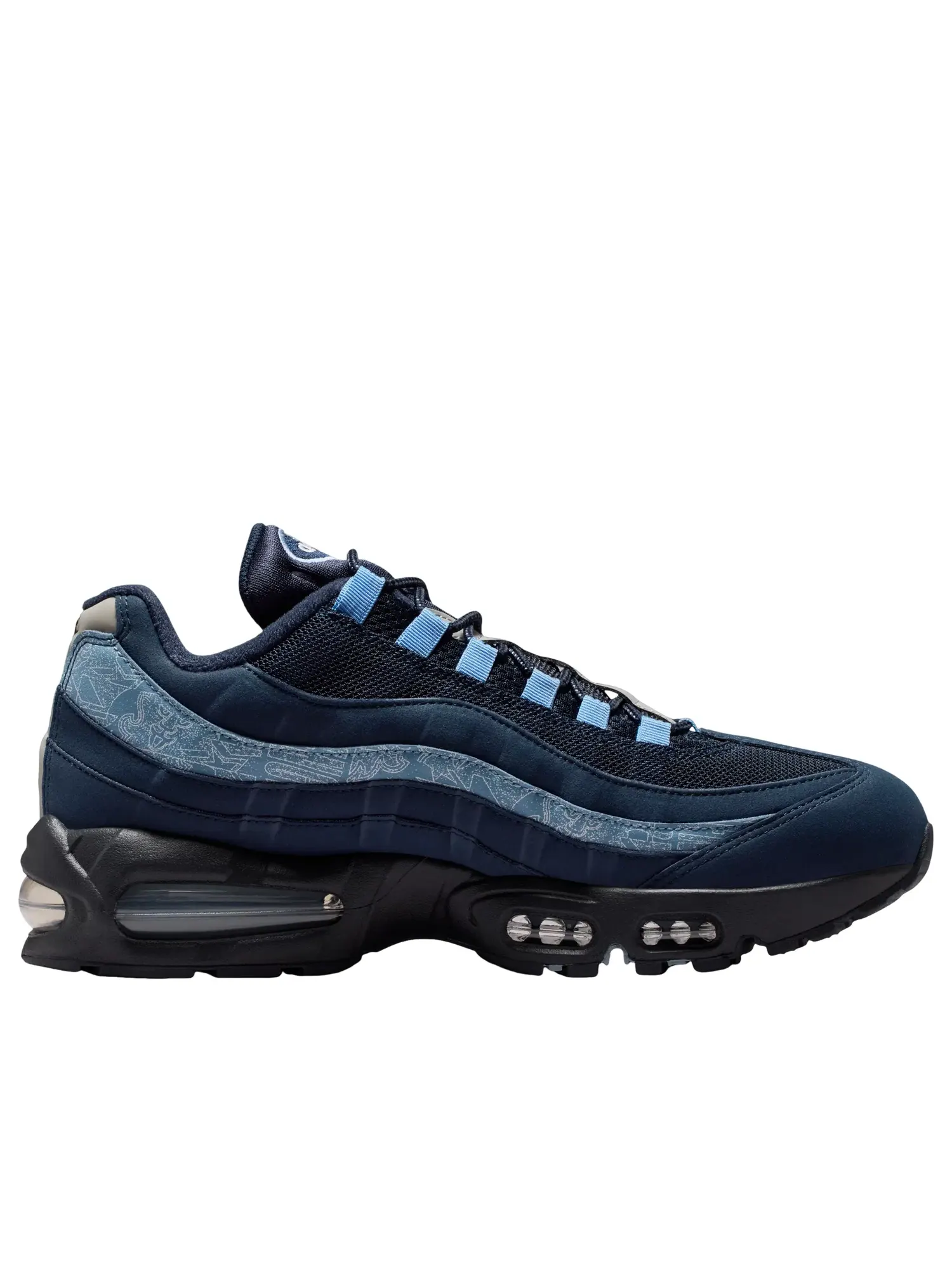 Мужские кроссовки с шнуровкой Air Max 95 Nike — изображение 6 из 6, темно-синий