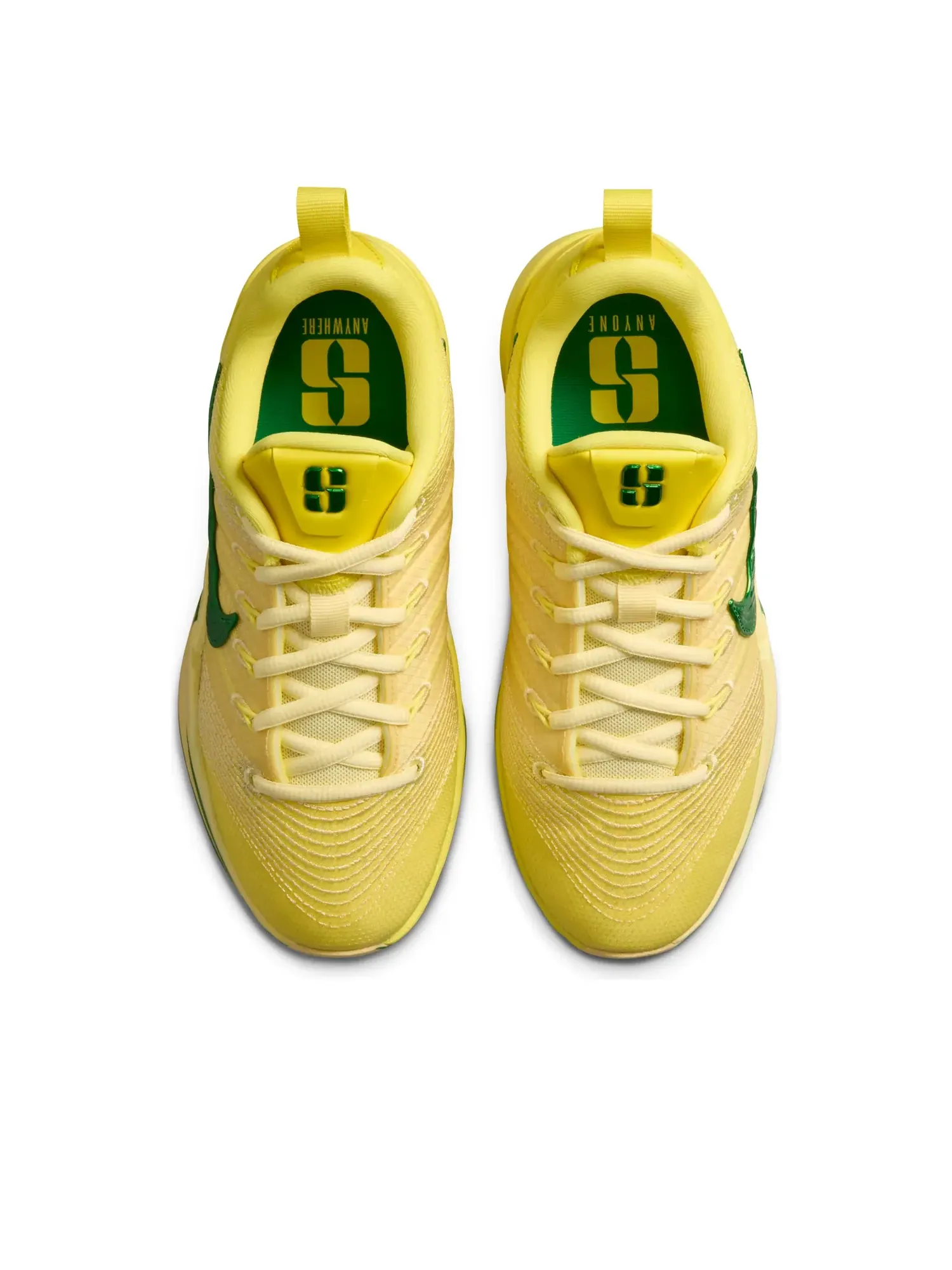 Кроссовки (GS) Nike Babrina 3 'Oregon Ducks' — изображение 2 из 6, желтый