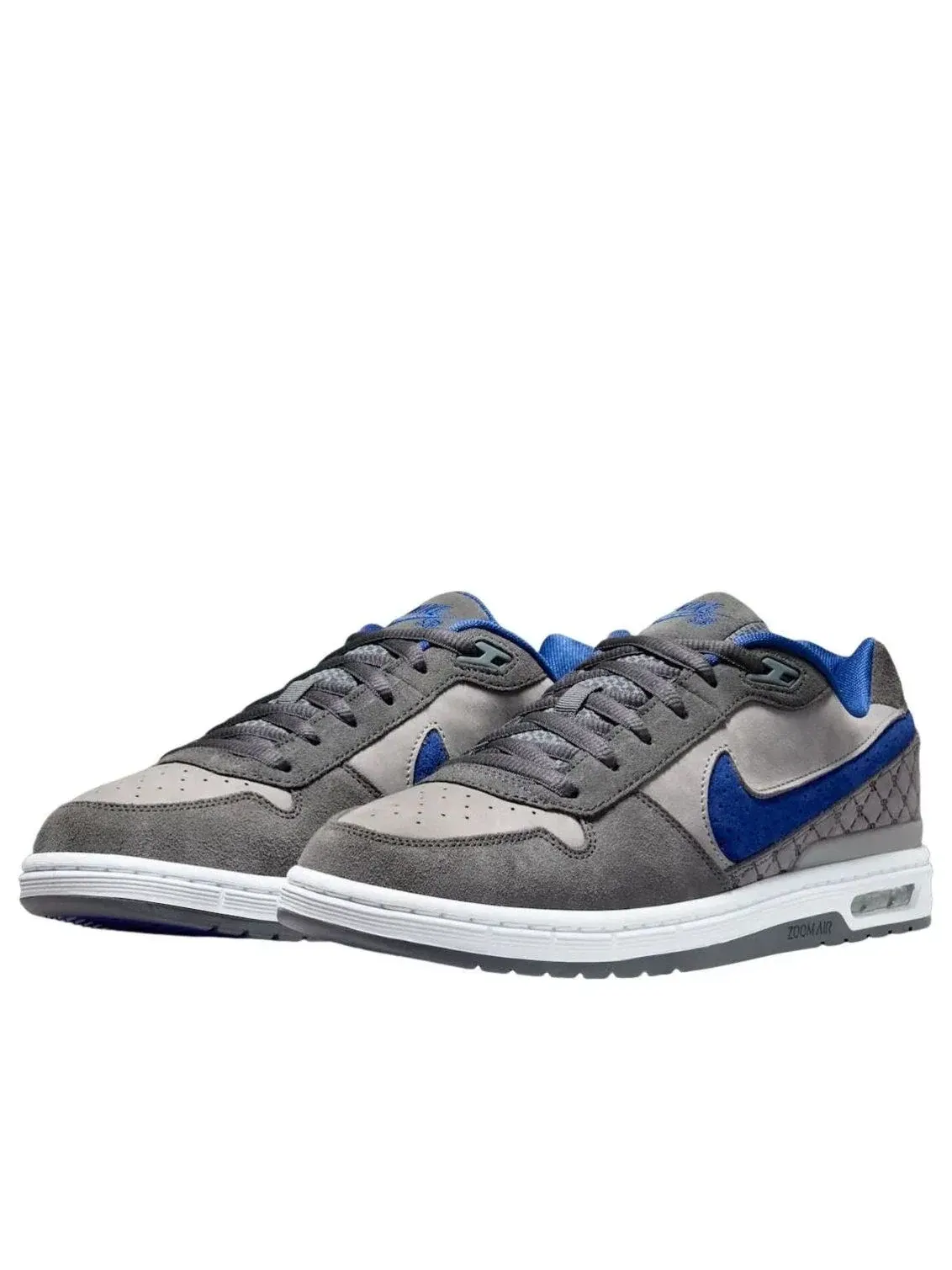 Мужские кроссовки для скейтбординга с кожаным верхом Nike SB P-Rod 1 Dodgers — изображение 2 из 5, серый
