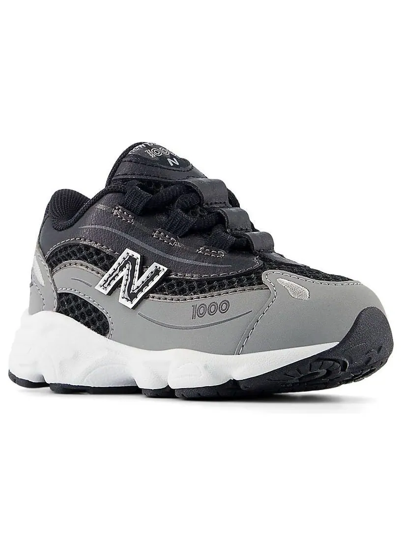 (TD) New Balance 1000 Bungee Lace 'Slate Grey Black' — изображение 4 из 5, серый/черный