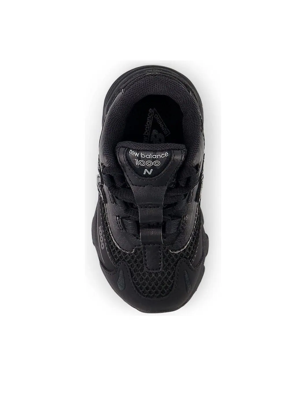 (TD) New Balance 1000 Bungee Lace 'Triple Black' — изображение 3 из 5, черный