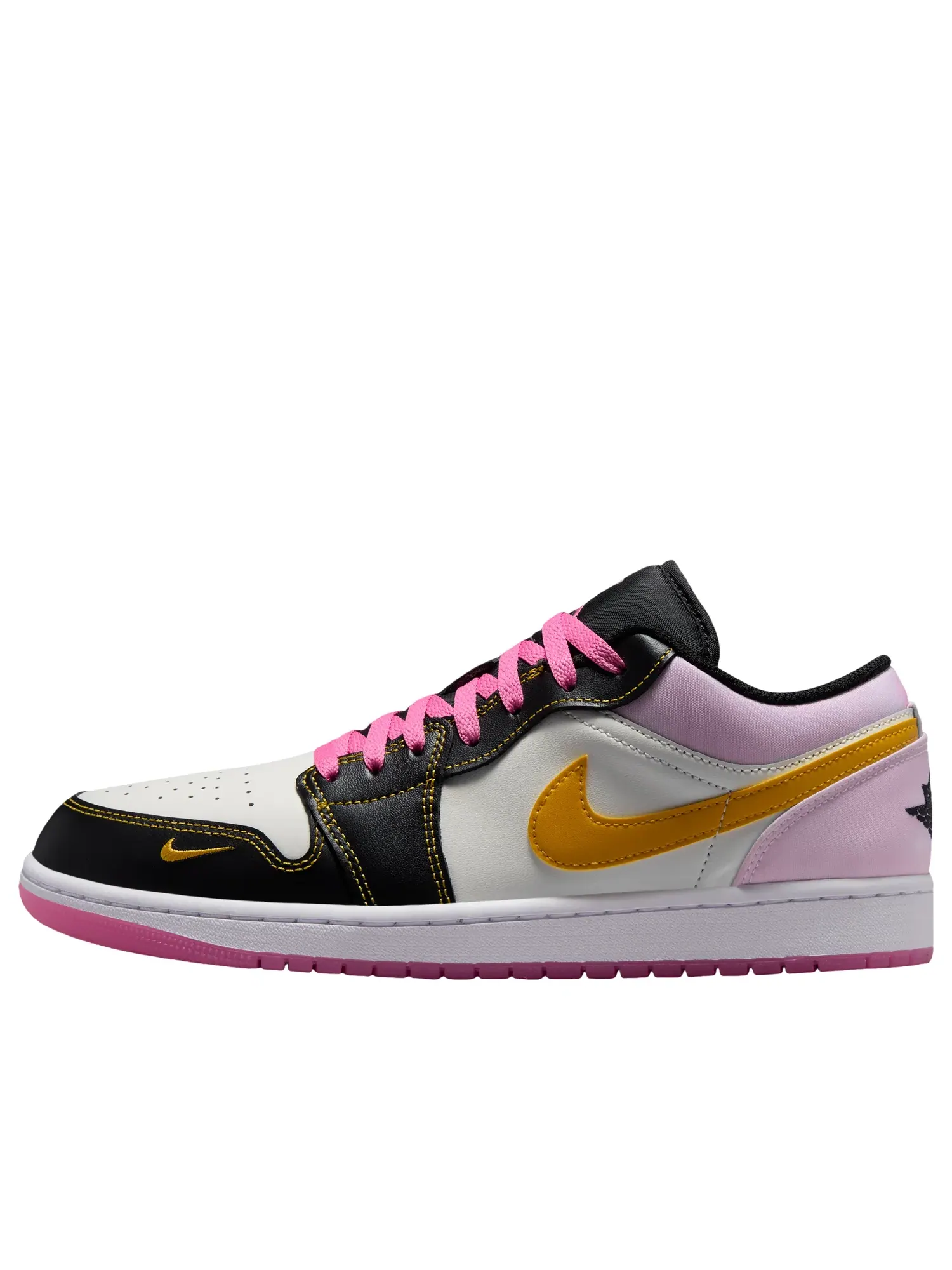 Кроссовки Air Jordan 1 Low SE 'Black Pinksicle University Gold' IV2442-010 — изображение 1 из 7, розовый