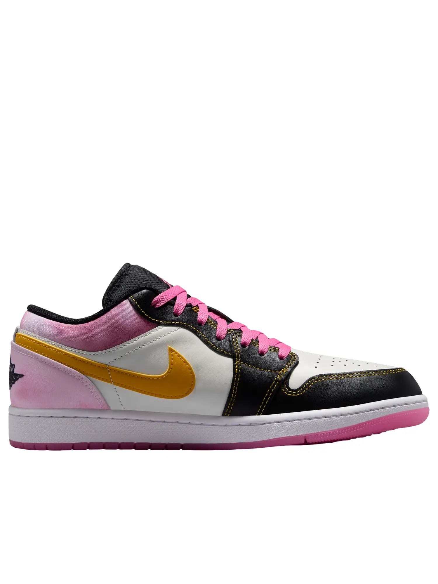 Кроссовки Air Jordan 1 Low SE 'Black Pinksicle University Gold' IV2442-010 — изображение 2 из 7, розовый