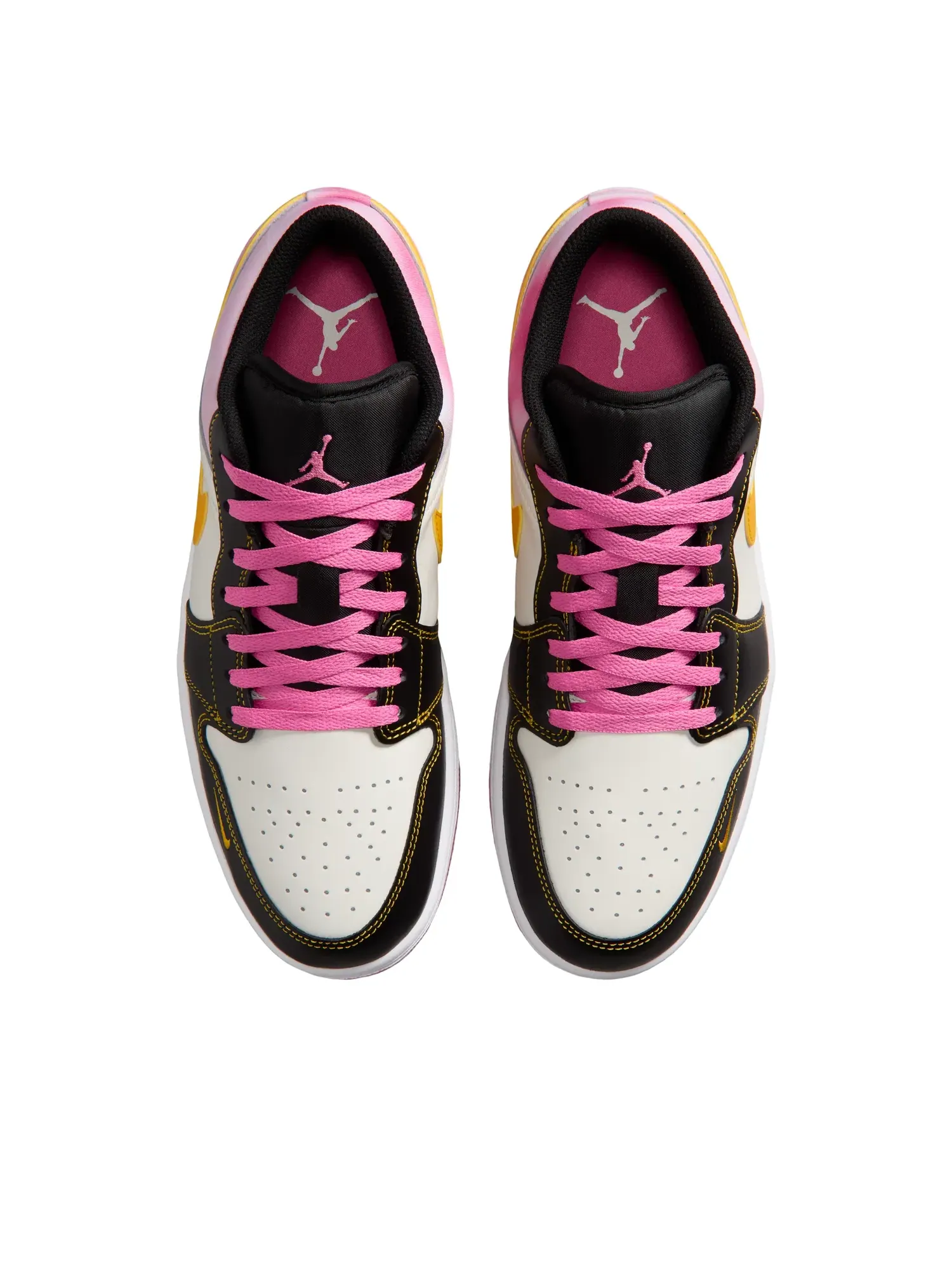 Кроссовки Air Jordan 1 Low SE 'Black Pinksicle University Gold' IV2442-010 — изображение 3 из 7, розовый