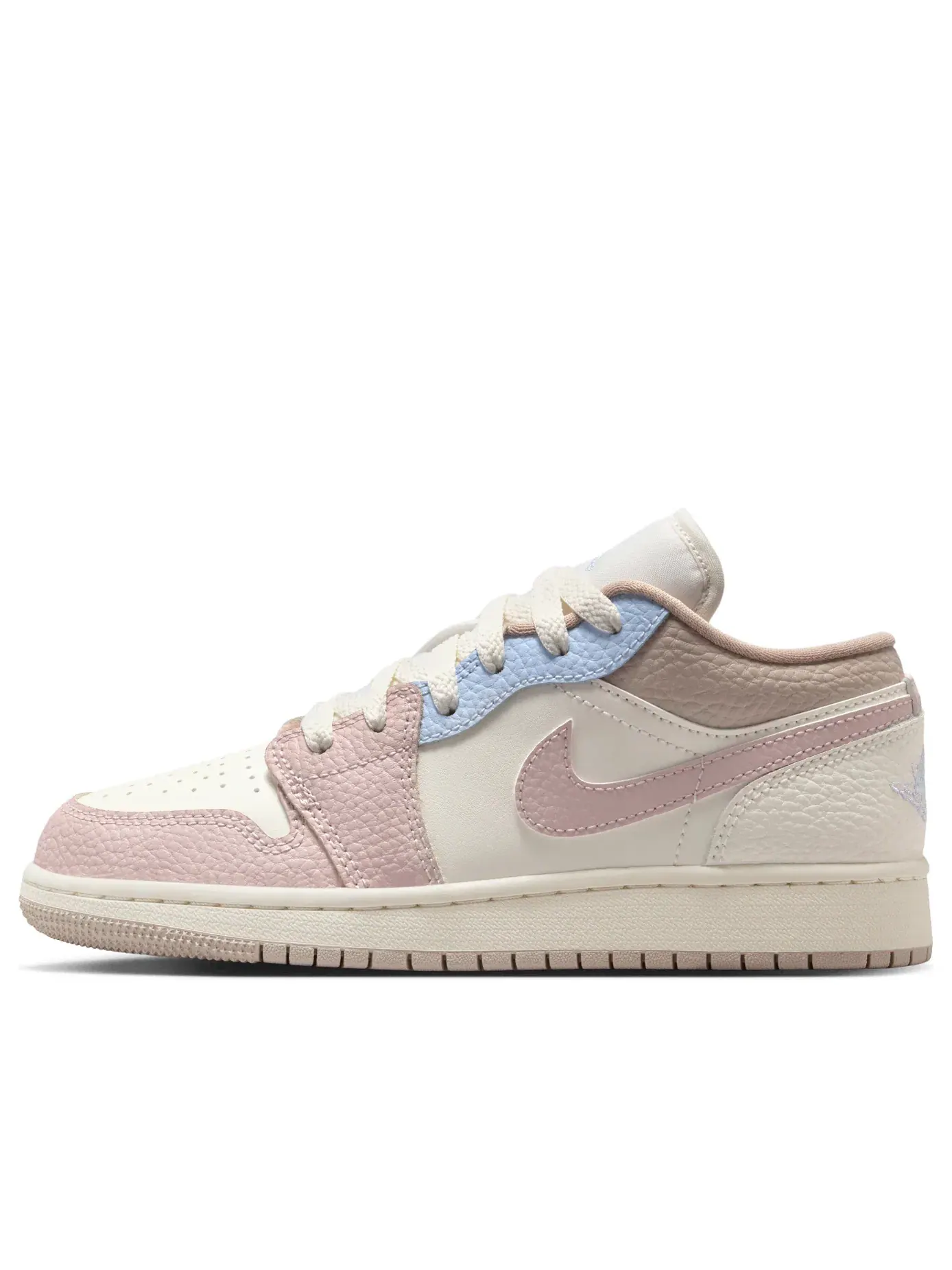 Кроссовки Air Jordan 1 Low 'Sail Silt Red Hydrogen Blue' IV3219-161 — изображение 1 из 7, розовый
