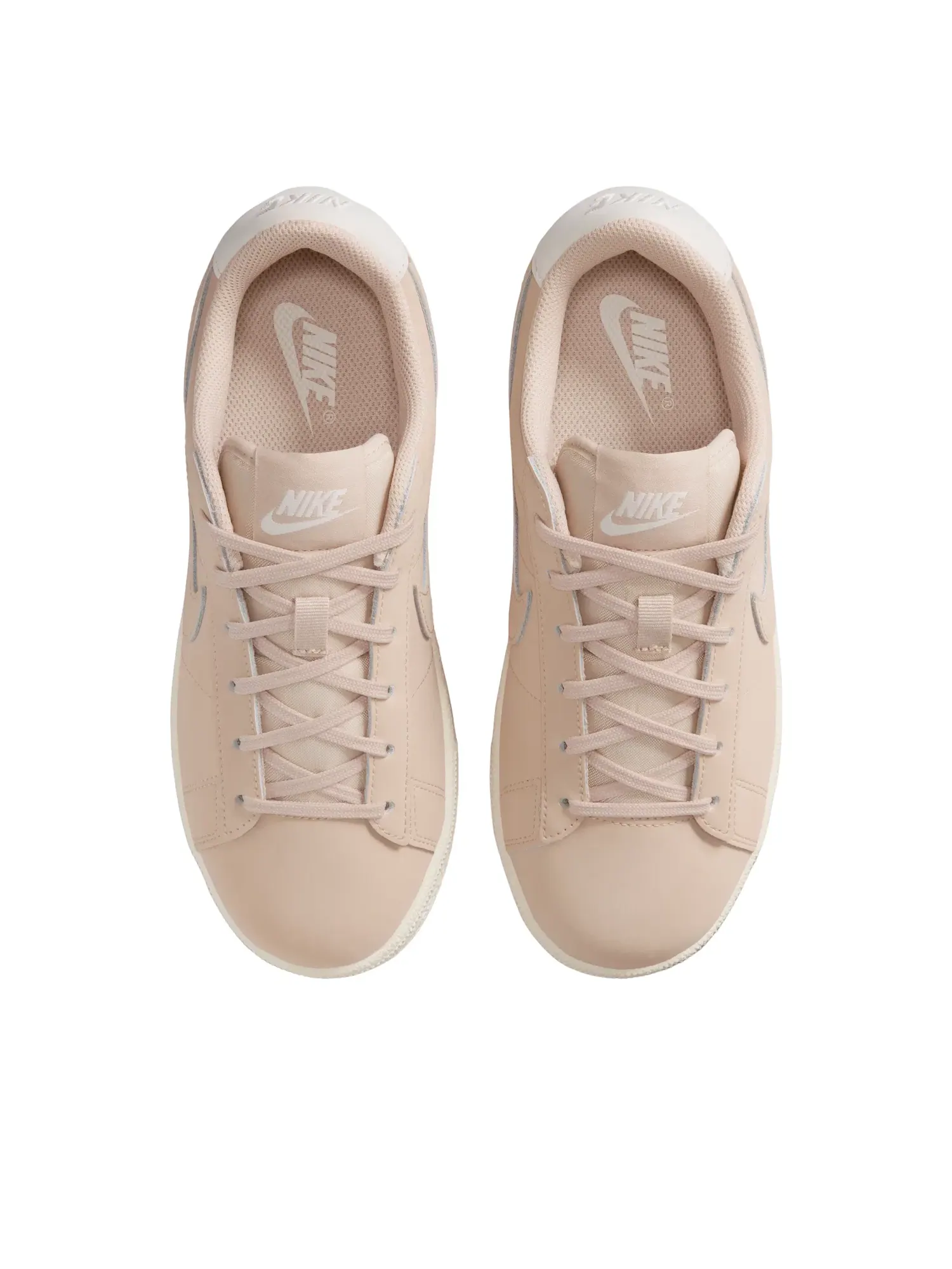 Детские кроссовки с кожаным верхом Nike Tennis Classic Sanddrift Sail — изображение 2 из 7, бежевый
