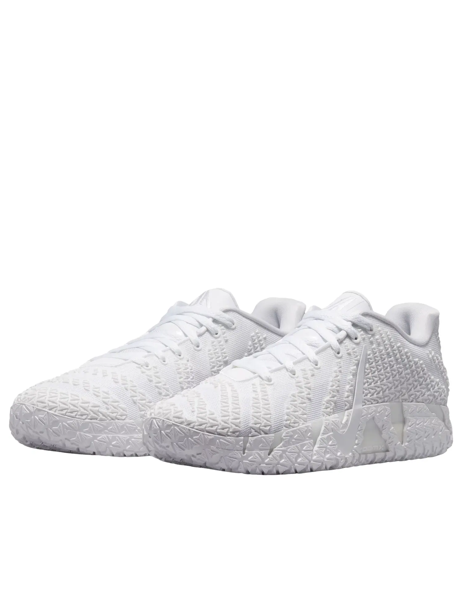Мужские кроссовки с шнуровкой Ja 3 Triple White Nike — изображение 4 из 6, белый