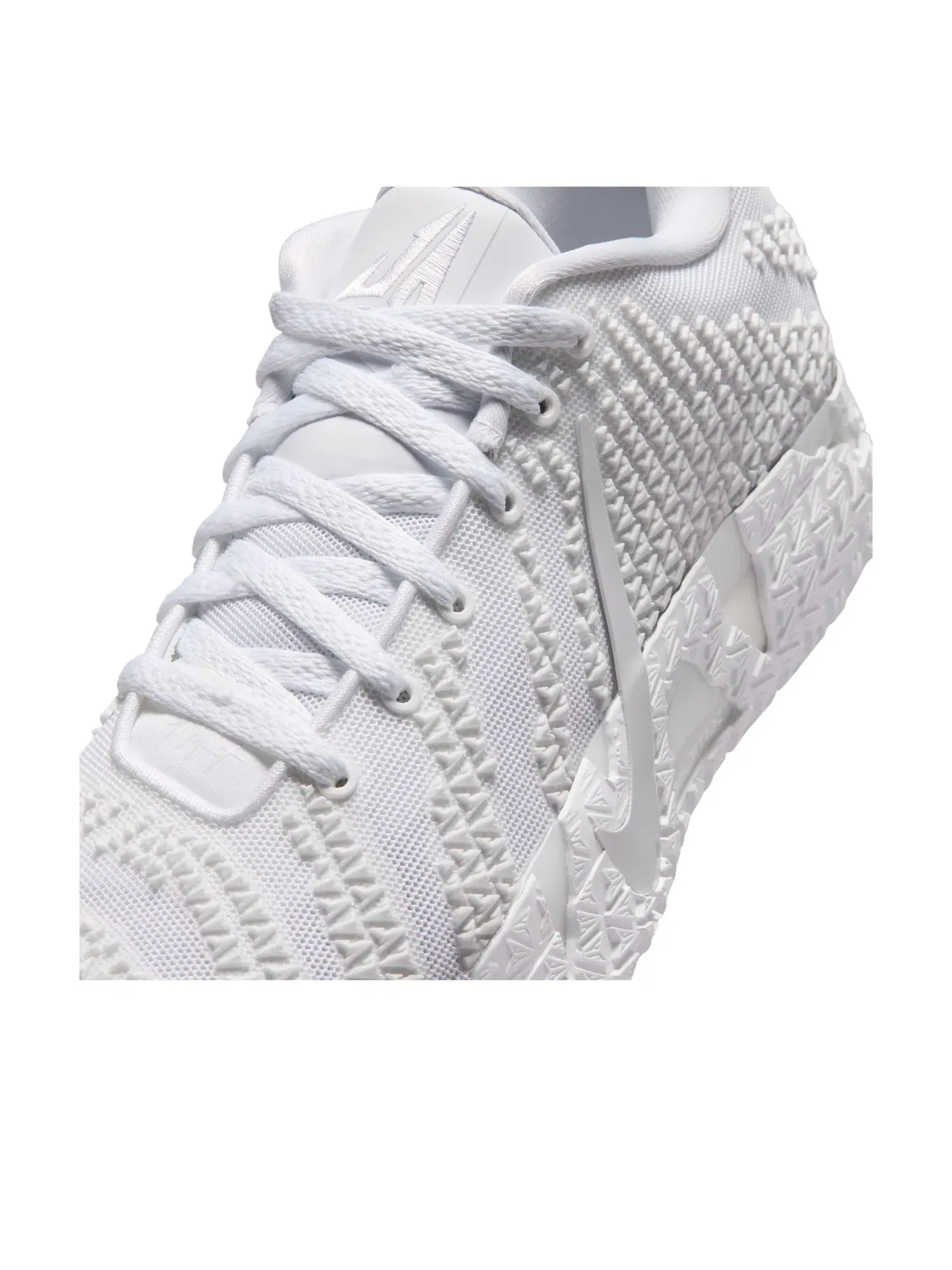 Мужские кроссовки с шнуровкой Ja 3 Triple White Nike — изображение 5 из 6, белый