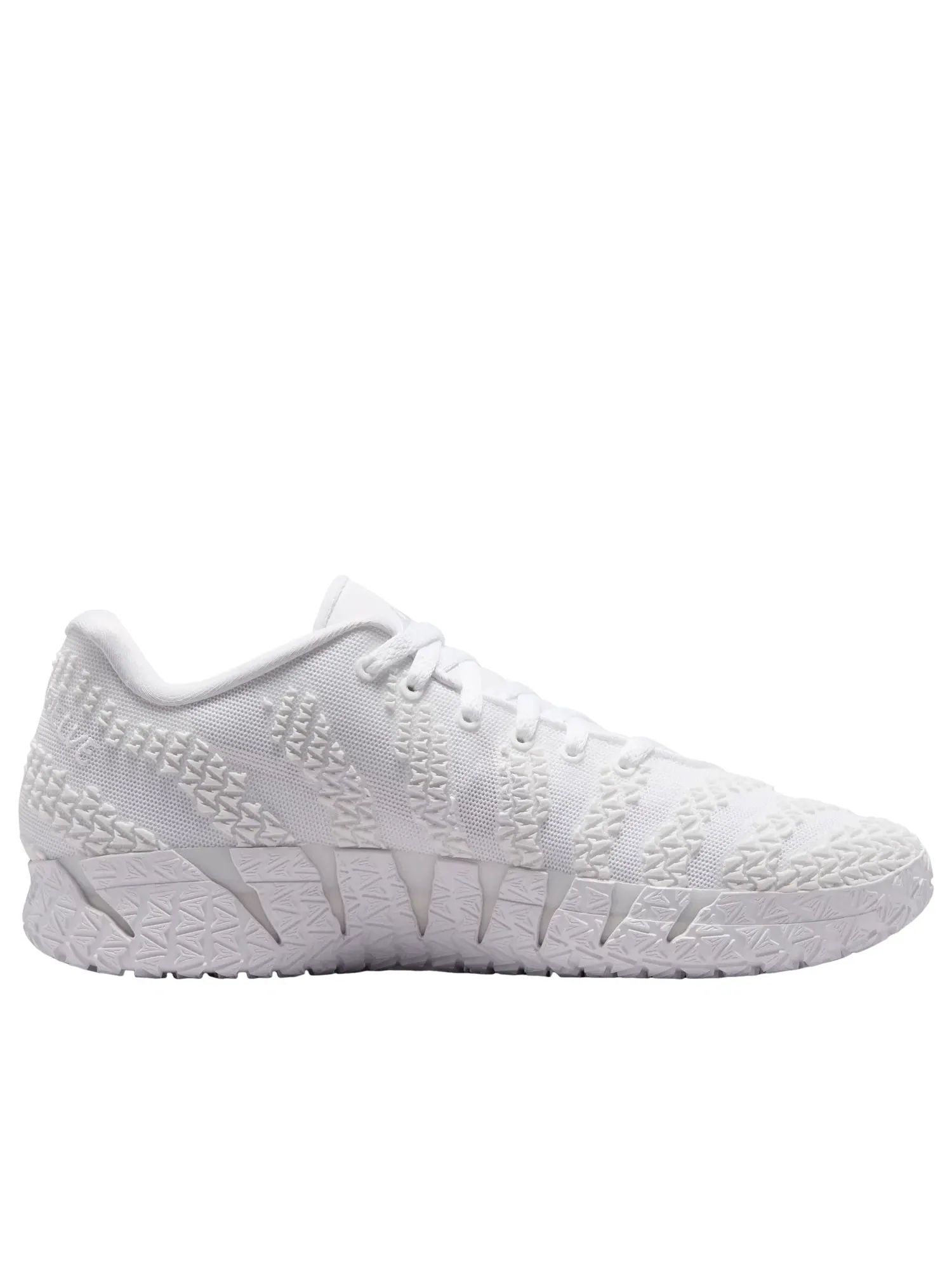 Мужские кроссовки с шнуровкой Ja 3 Triple White Nike — изображение 6 из 6, белый