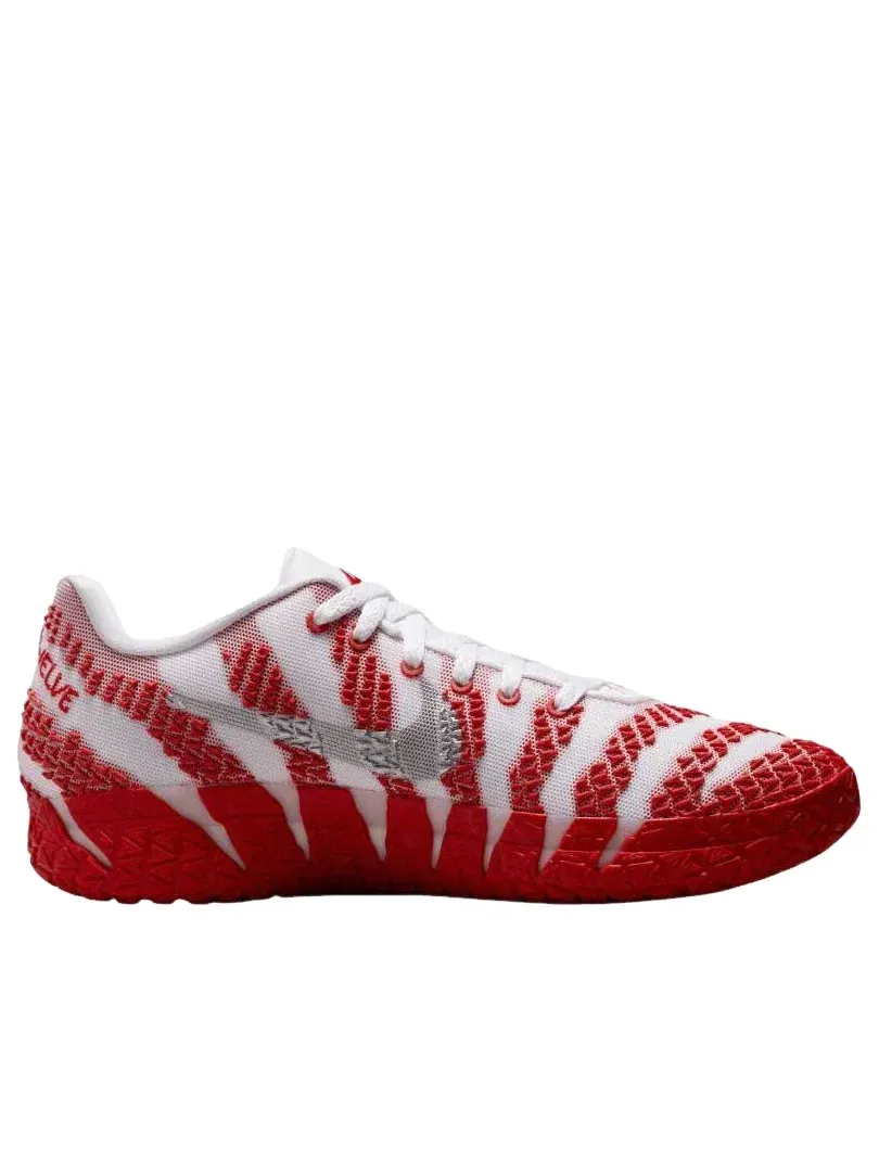 Мужские кроссовки с шнуровкой Nike Ja 3 White University Red — изображение 2 из 6, красный