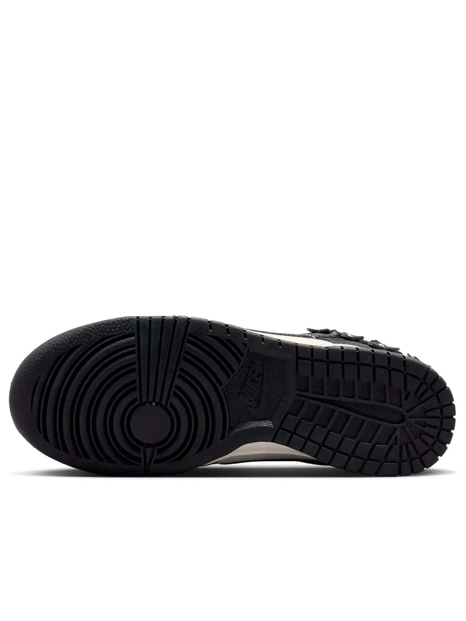 Женские кроссовки с кожаным верхом Dunk Low Florette Black White Nike — изображение 5 из 6, черный